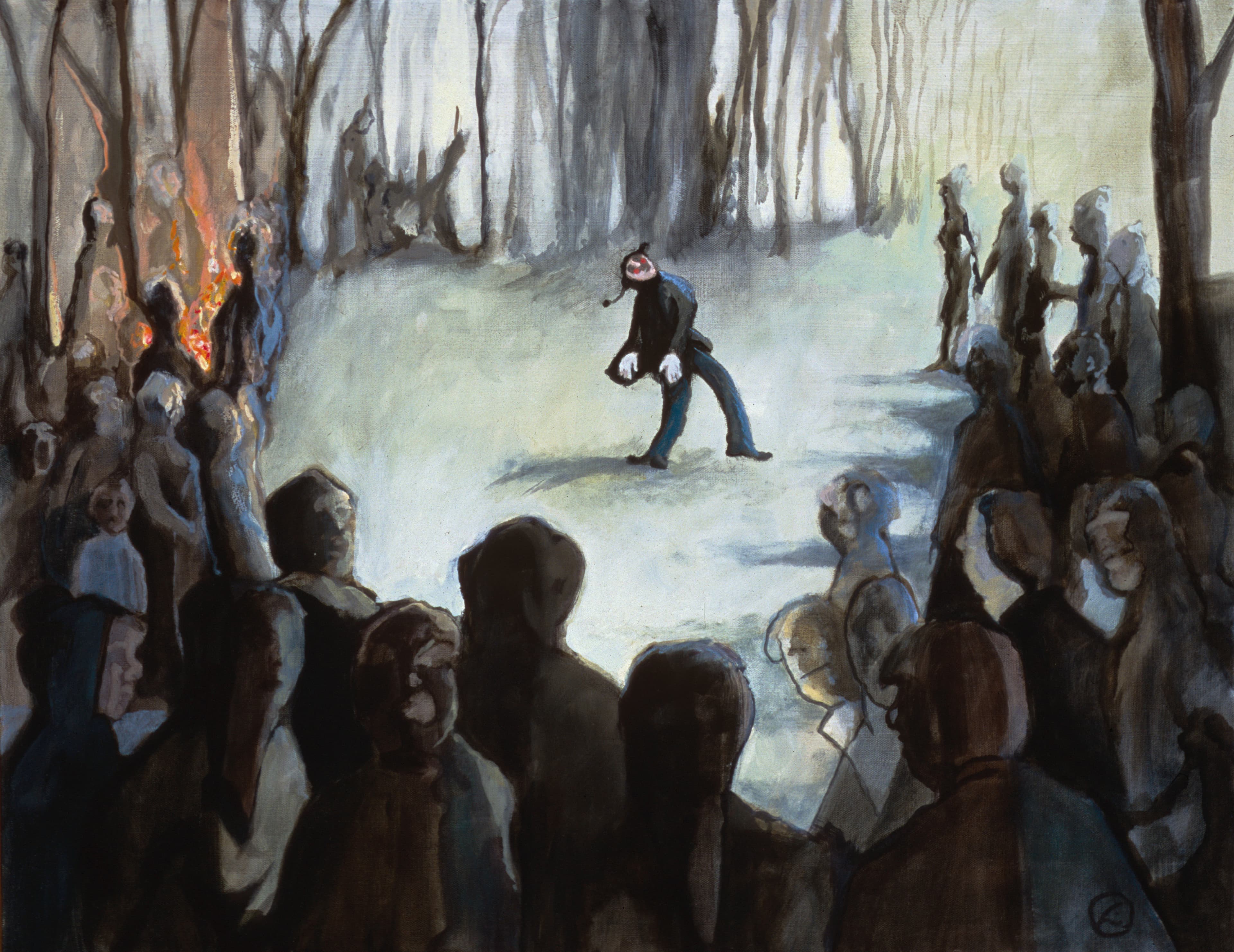 Art with the title "Dancing Clown".