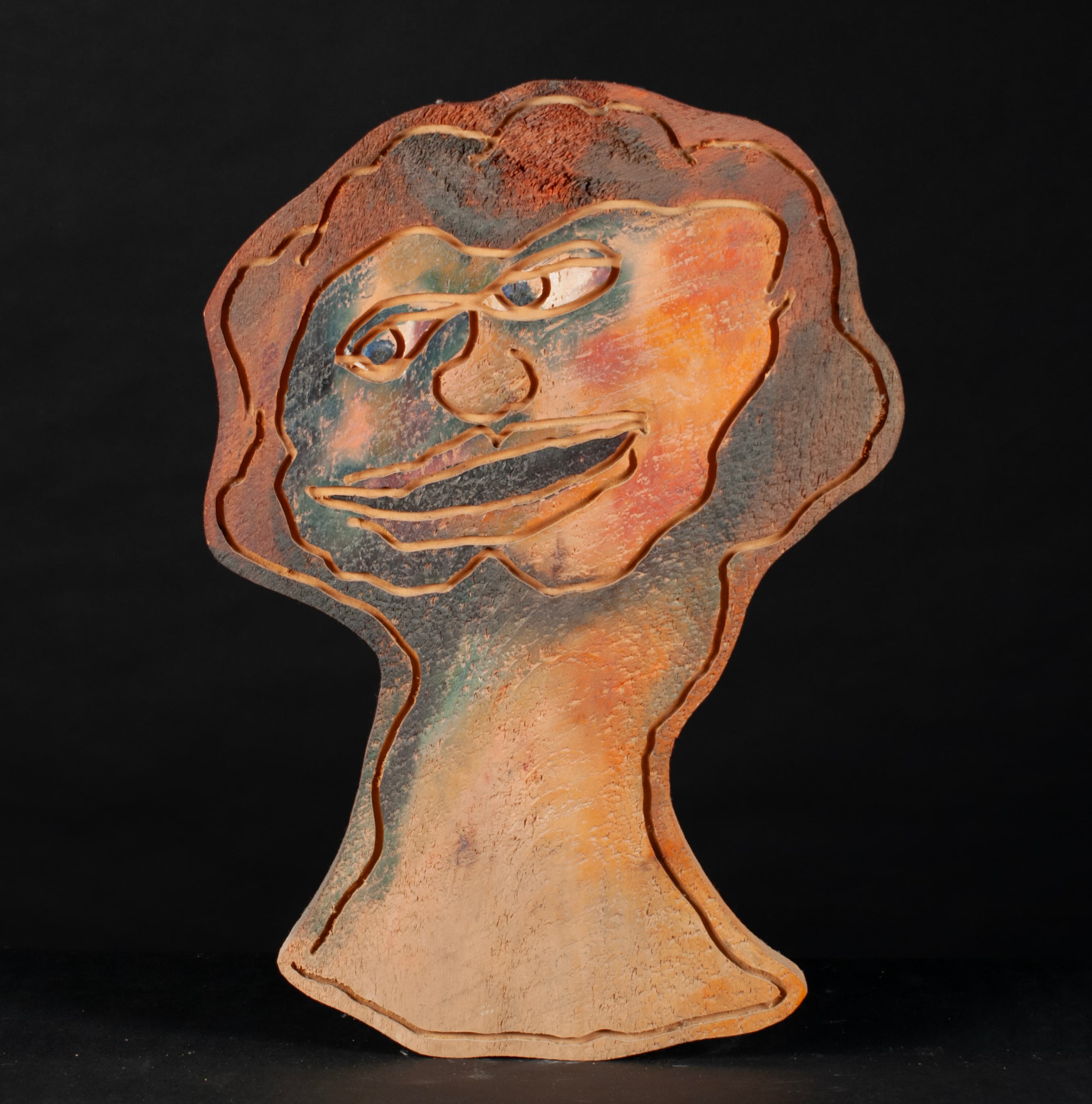 Art with the title "Smiling Woman".