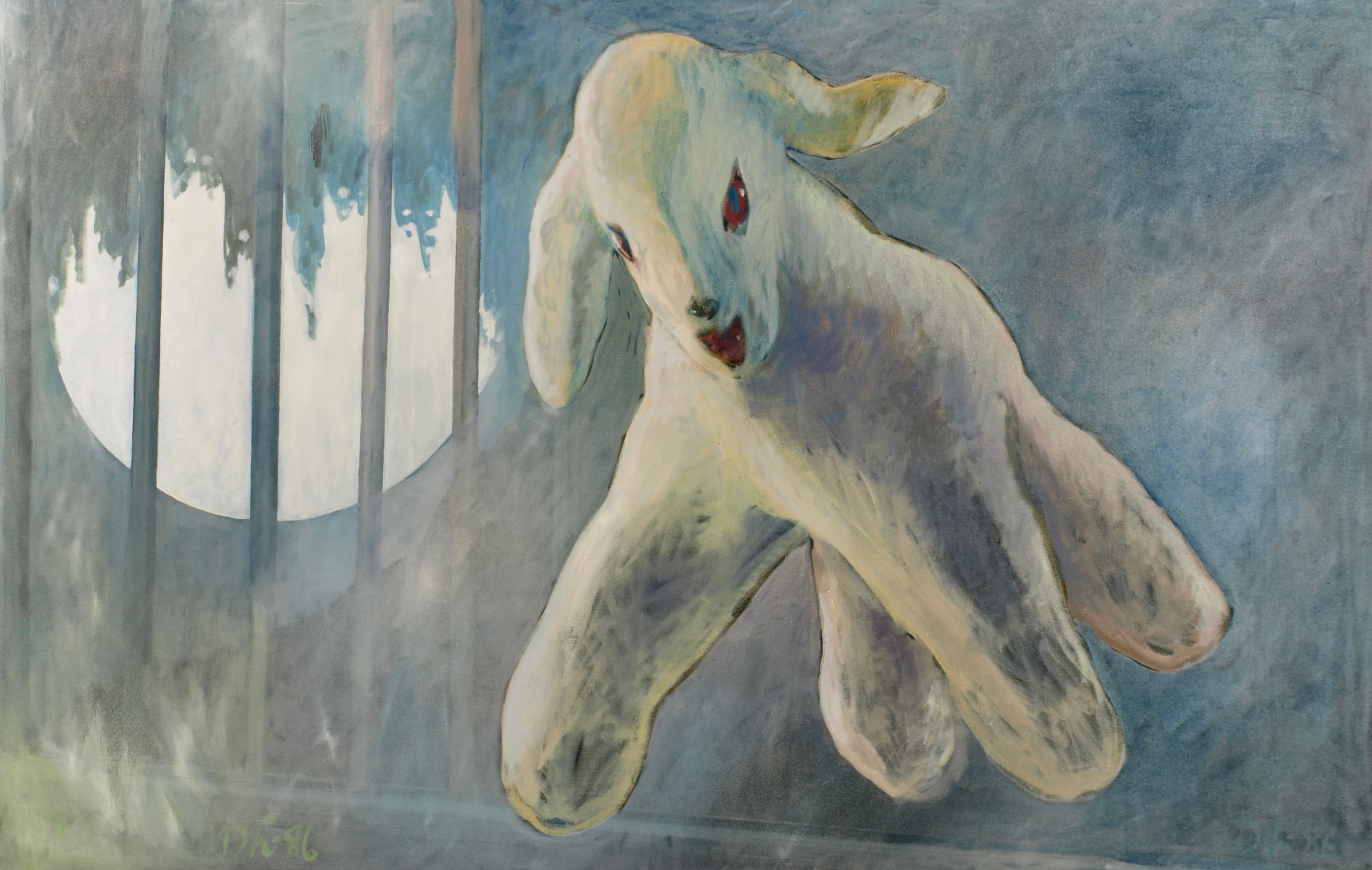 Art with the title "Big Furry Dog".