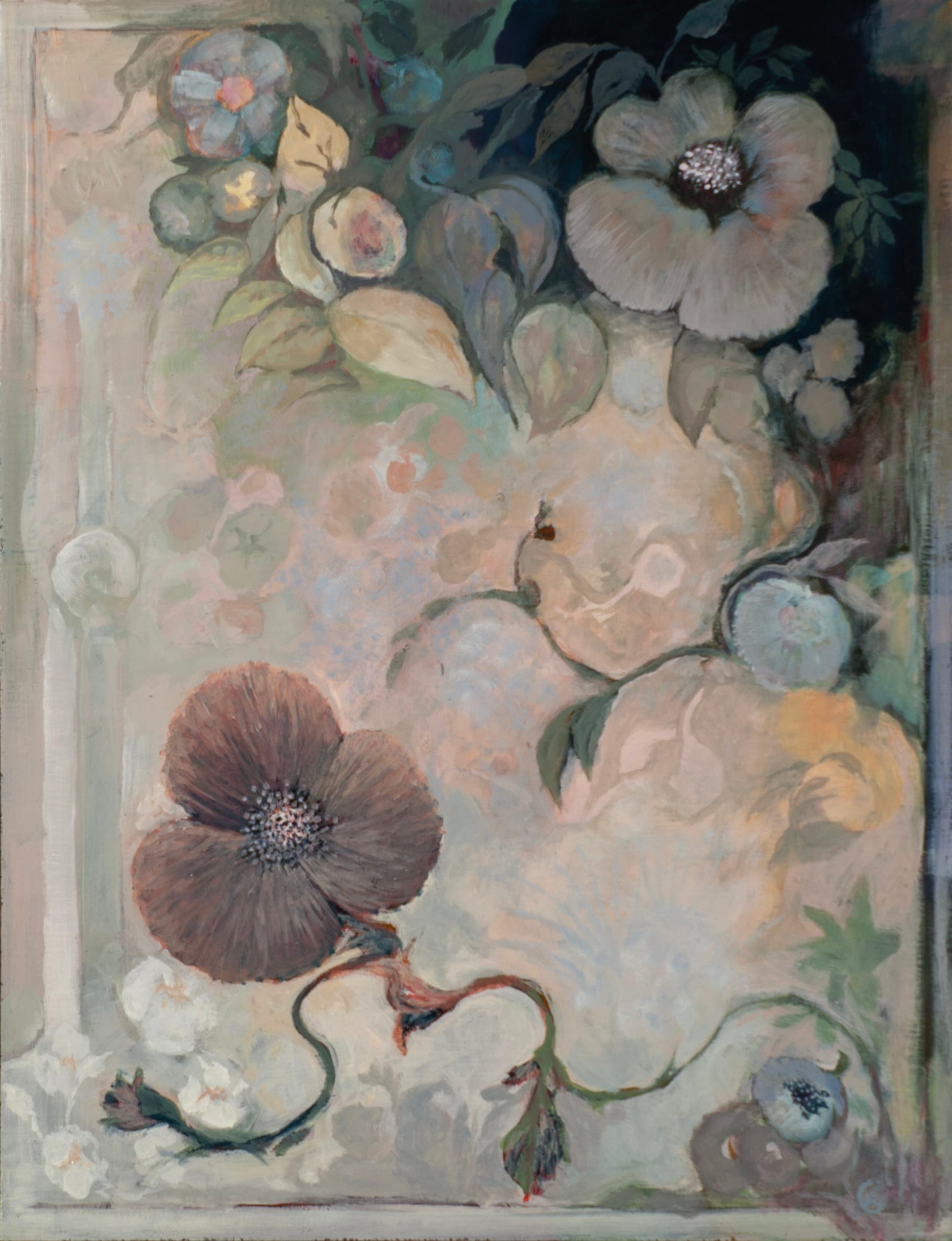 Art with the title "Wild Flowers (Neutrals)".