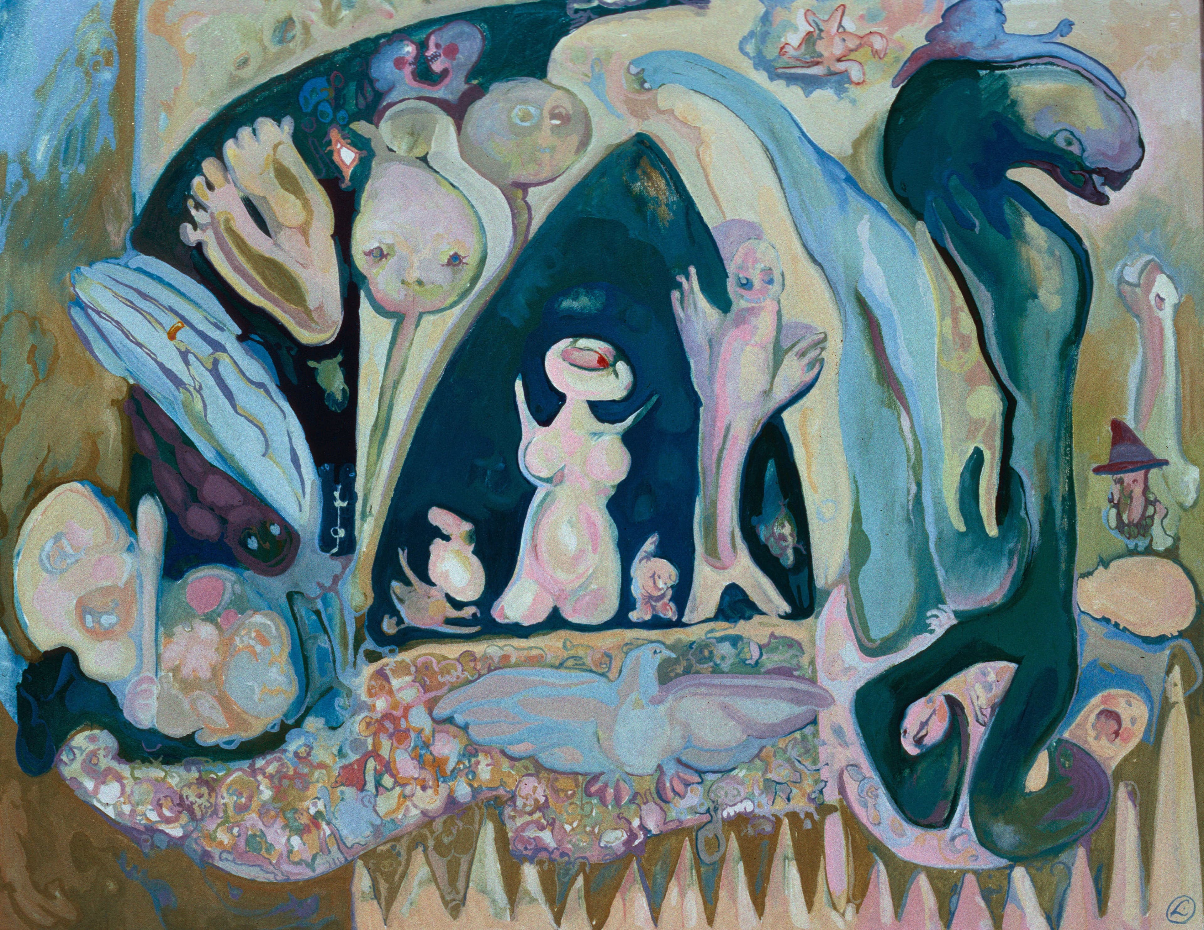 Art with the title "The Nursery".