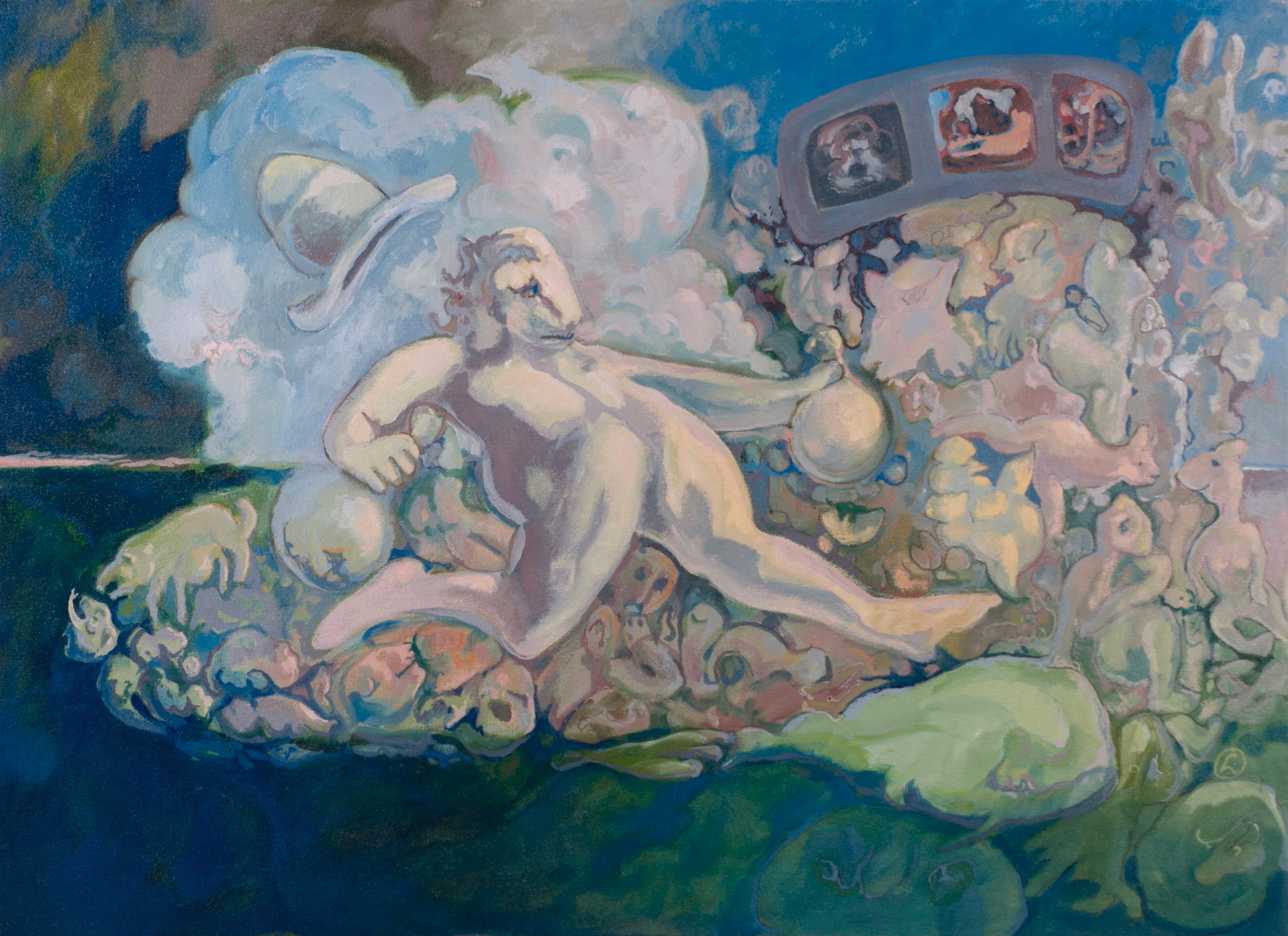 Art with the title "Georgie Porgie".