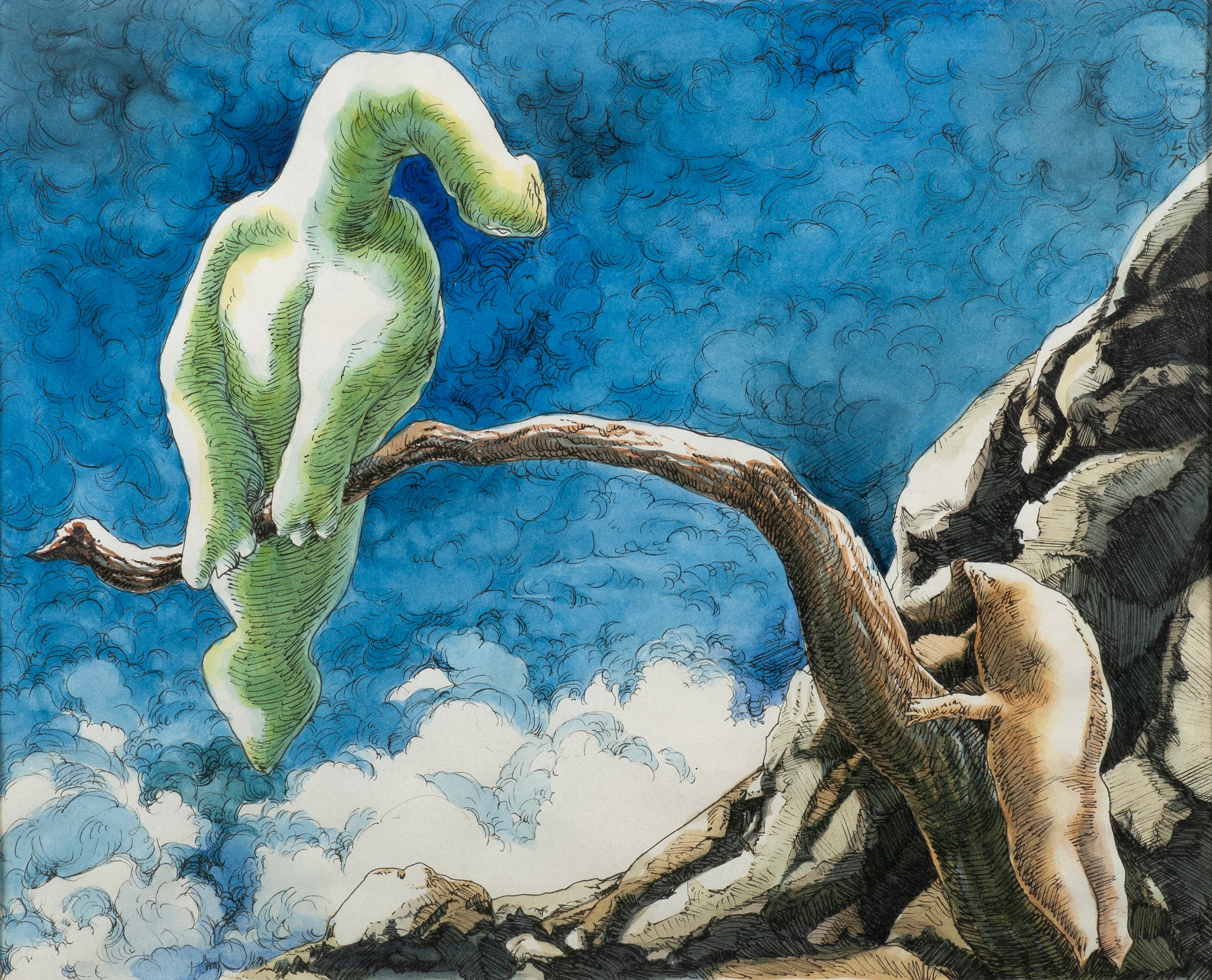 Art with the title "Out on a Limb".