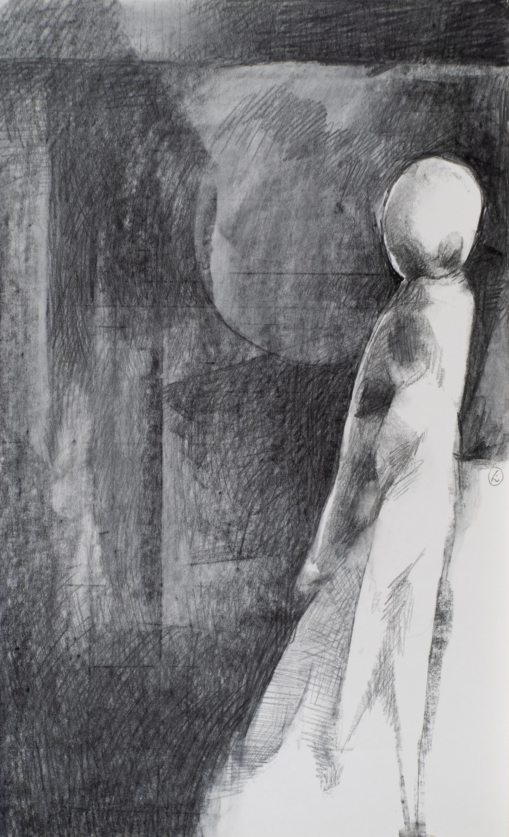 Art with the title "Figure with Round Head".