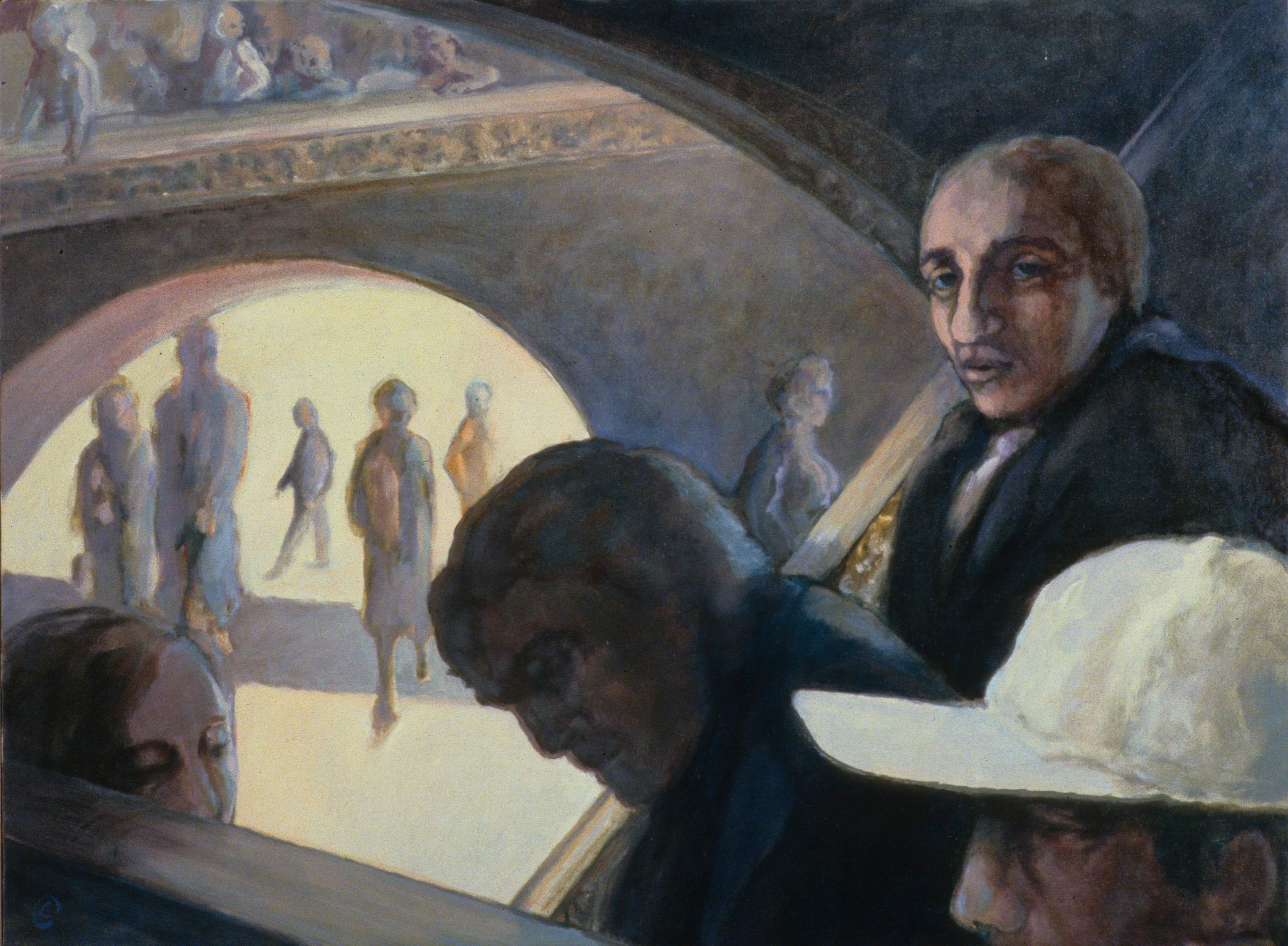 Art with the title "Grand Central White Cap".