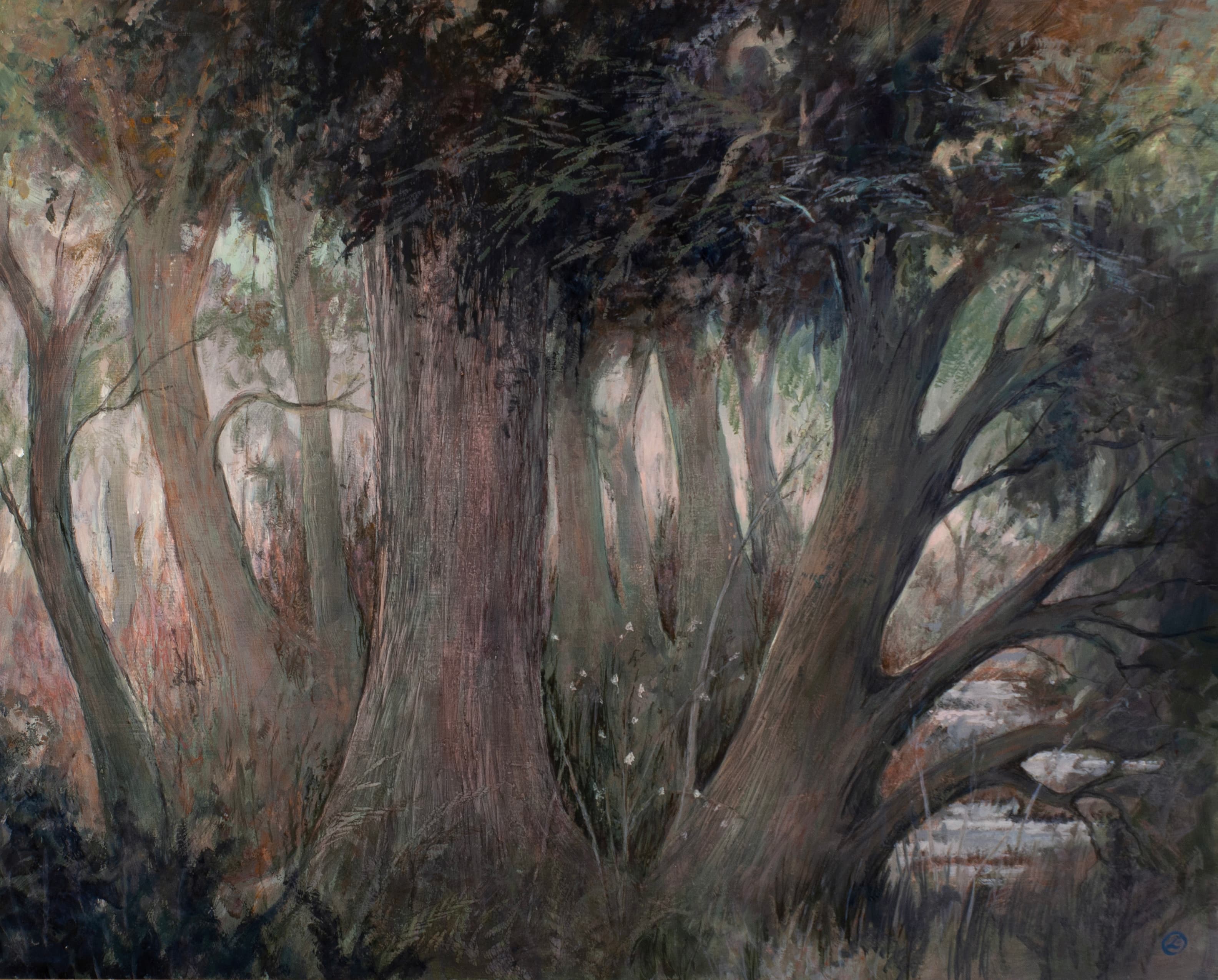 Art with the title "Silver Woods".