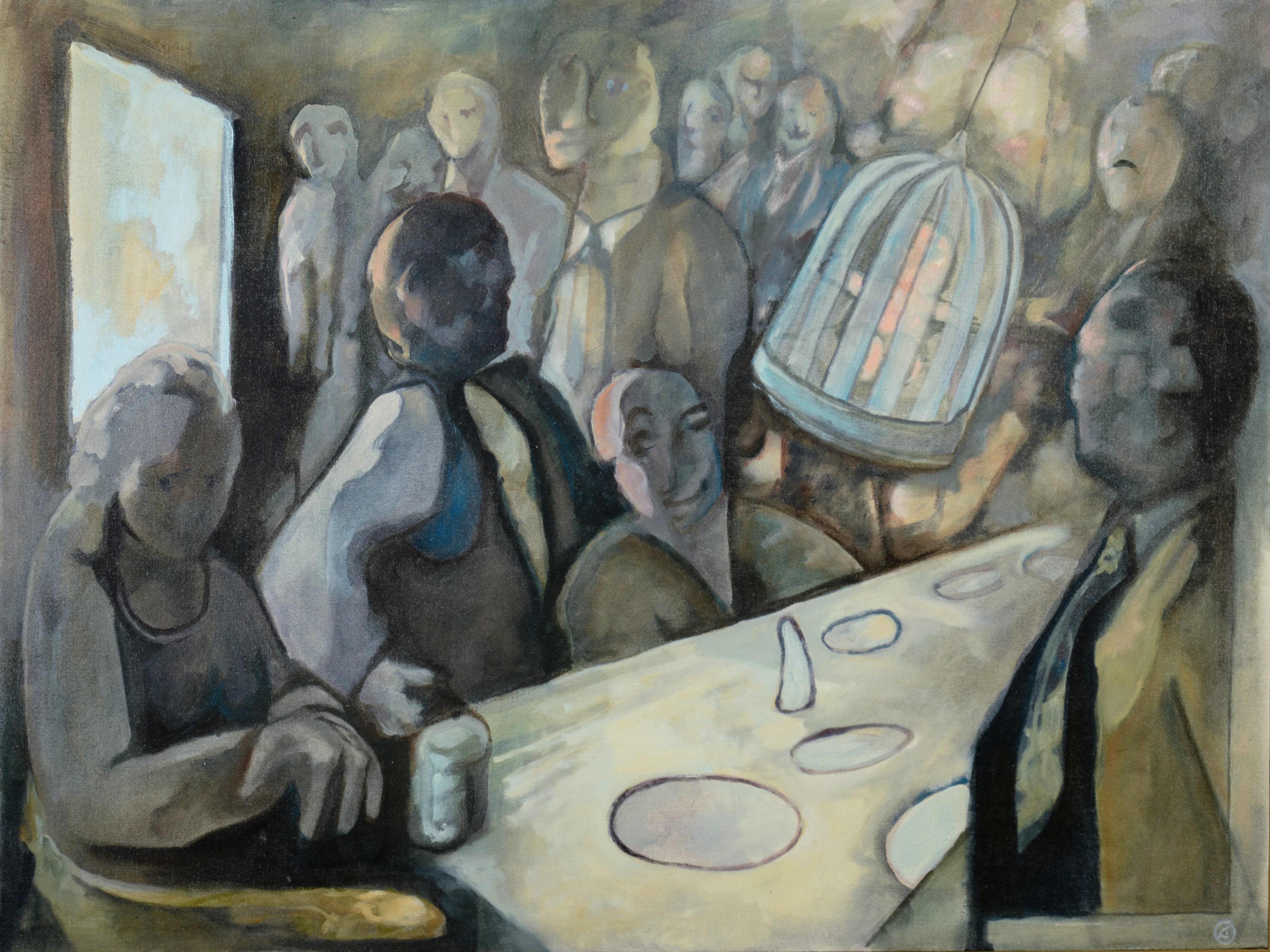 Art with the title "The Cage".