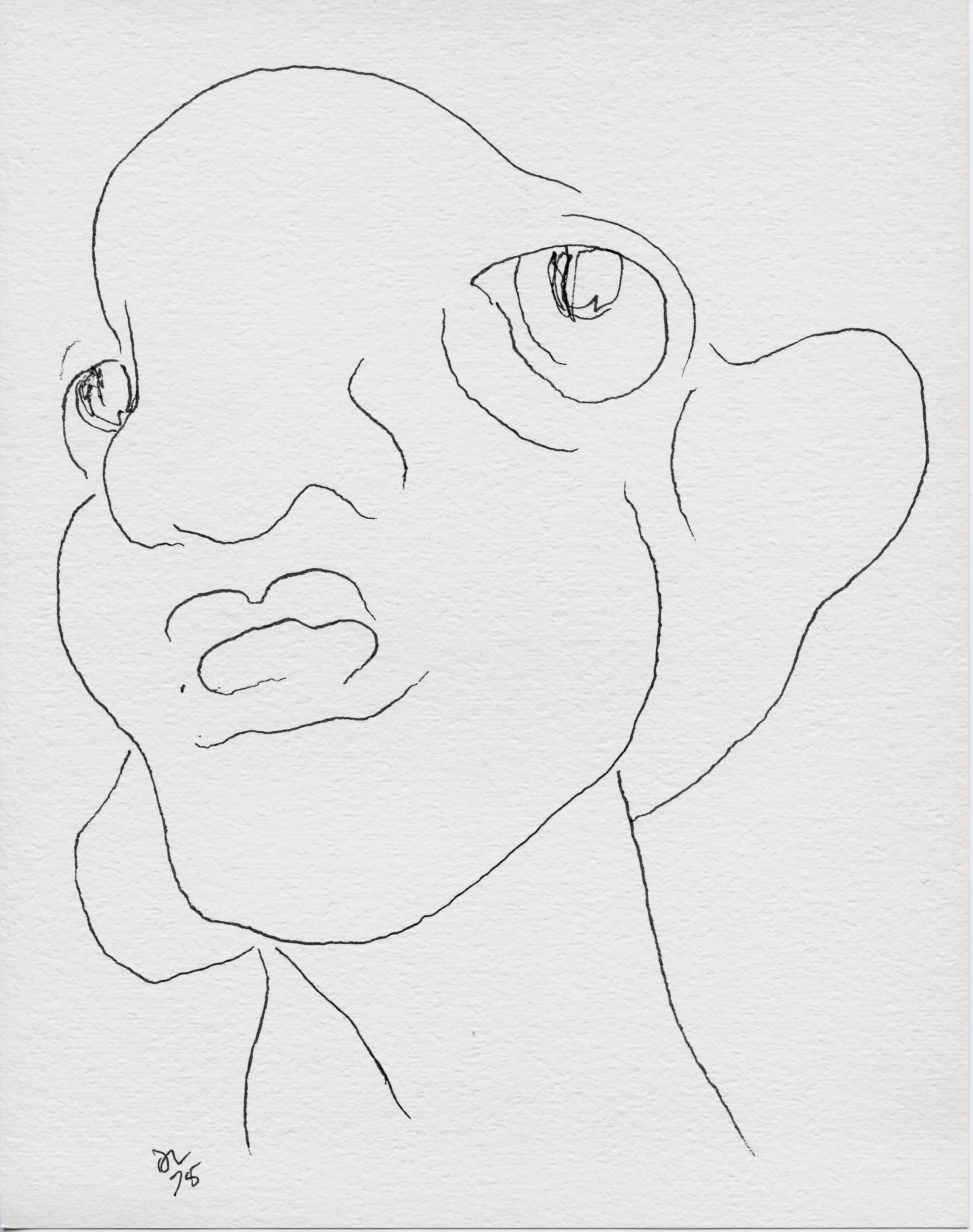 Art with the title "Loose Sheets 1975".