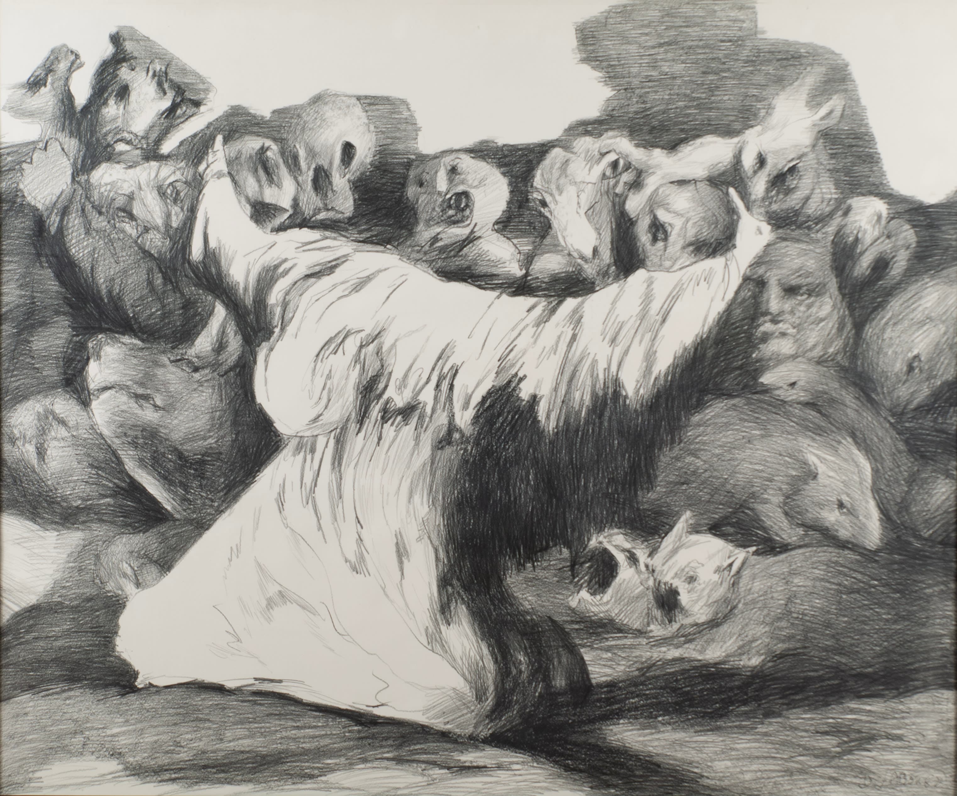 And Then What? pencil on paper. 44" x 36"