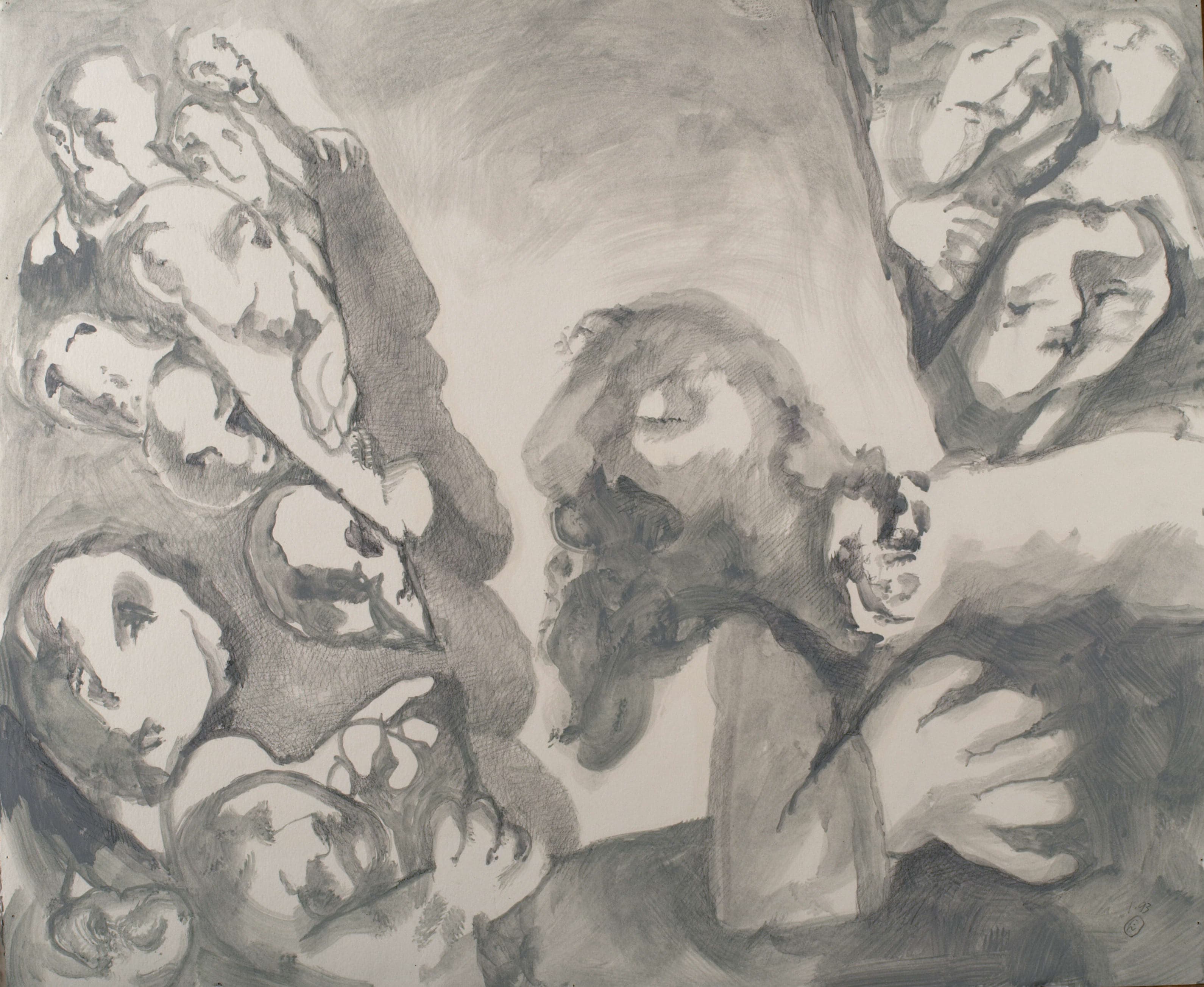 Study for Last Supper, Vertical