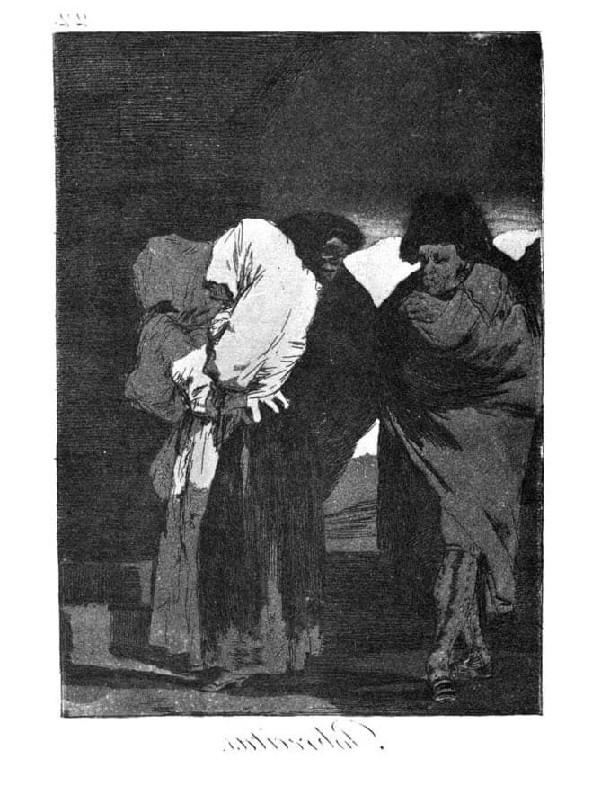 Goya etching 'Pobrecitas'