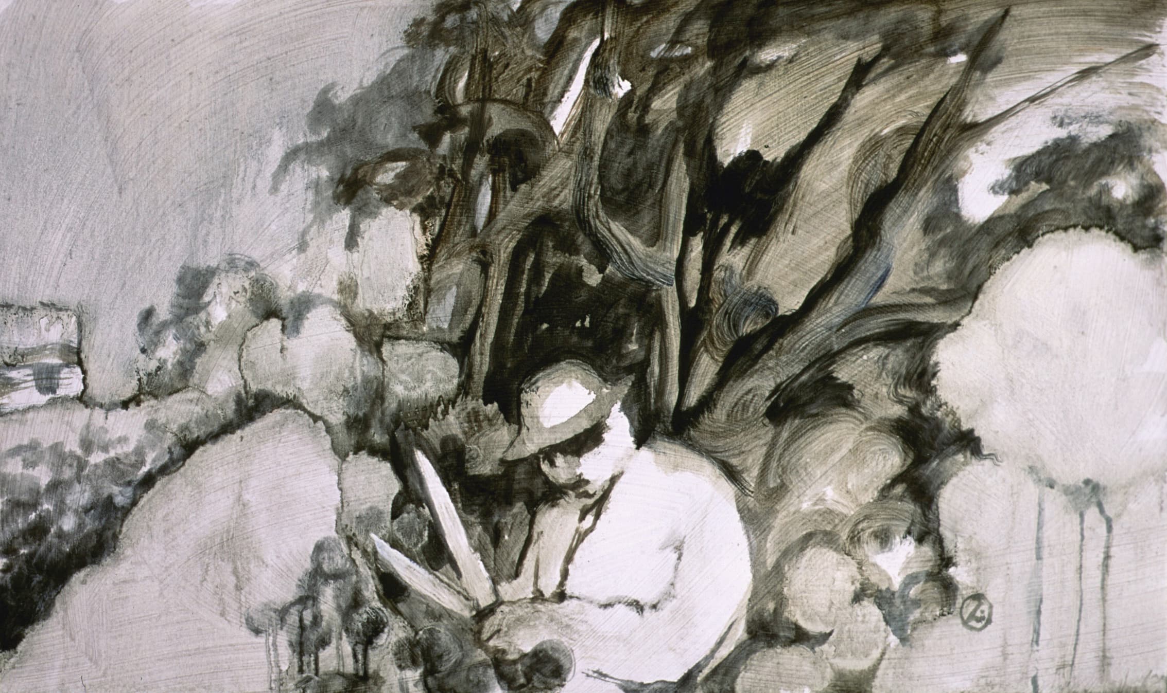 Art with the title "Gardener with Shears".
