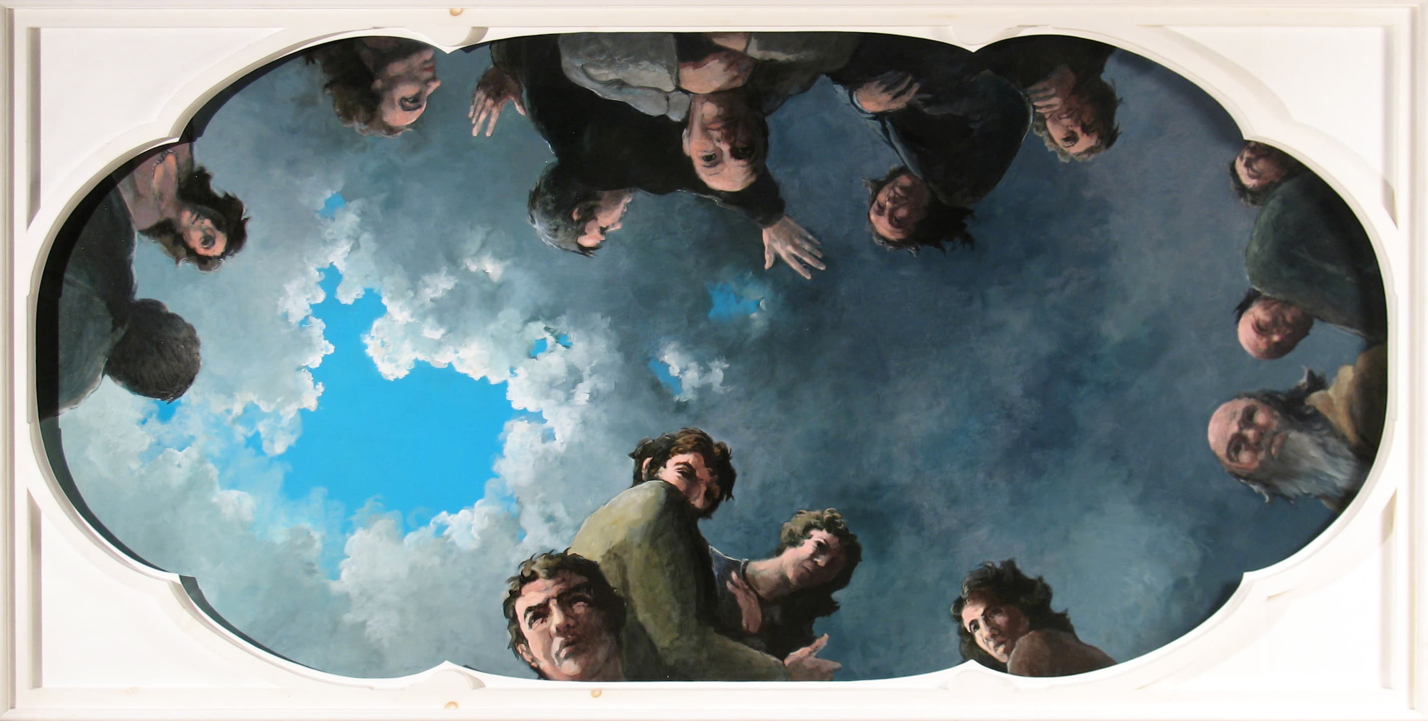 Art with the title "Heaven - Ceiling Painting (180° view)".