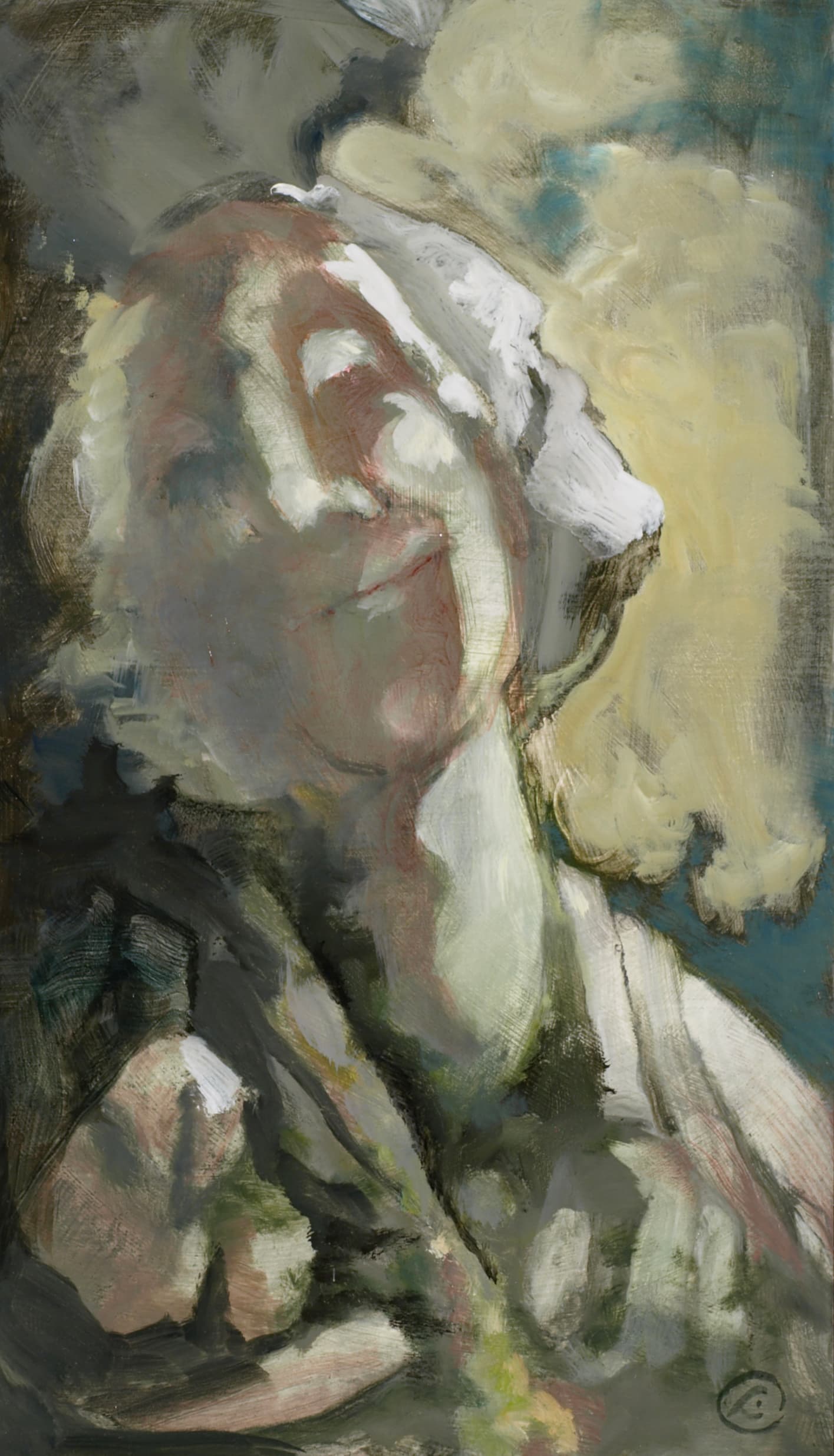 Art with the title "Psychic Portrait - Bemused Woman".