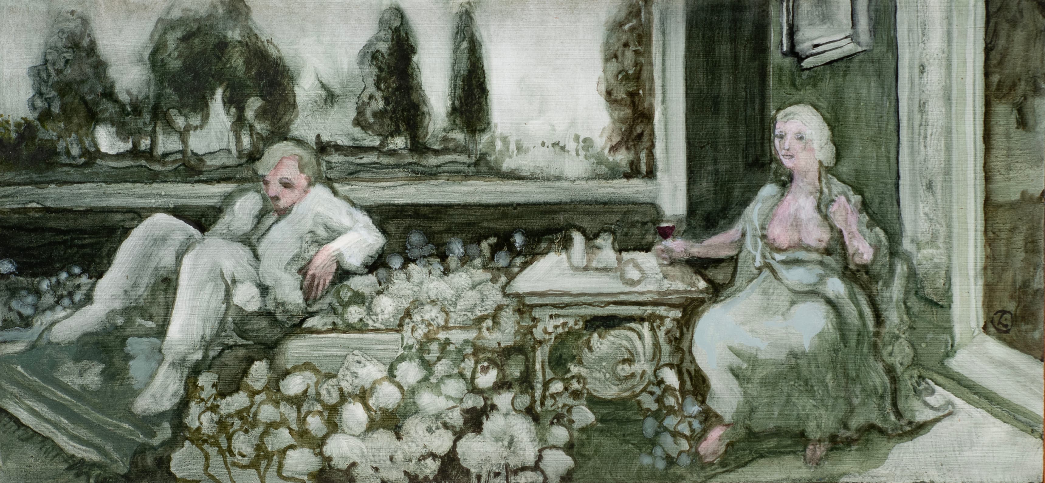 Art with the title "Leonardo's Garden (small)".