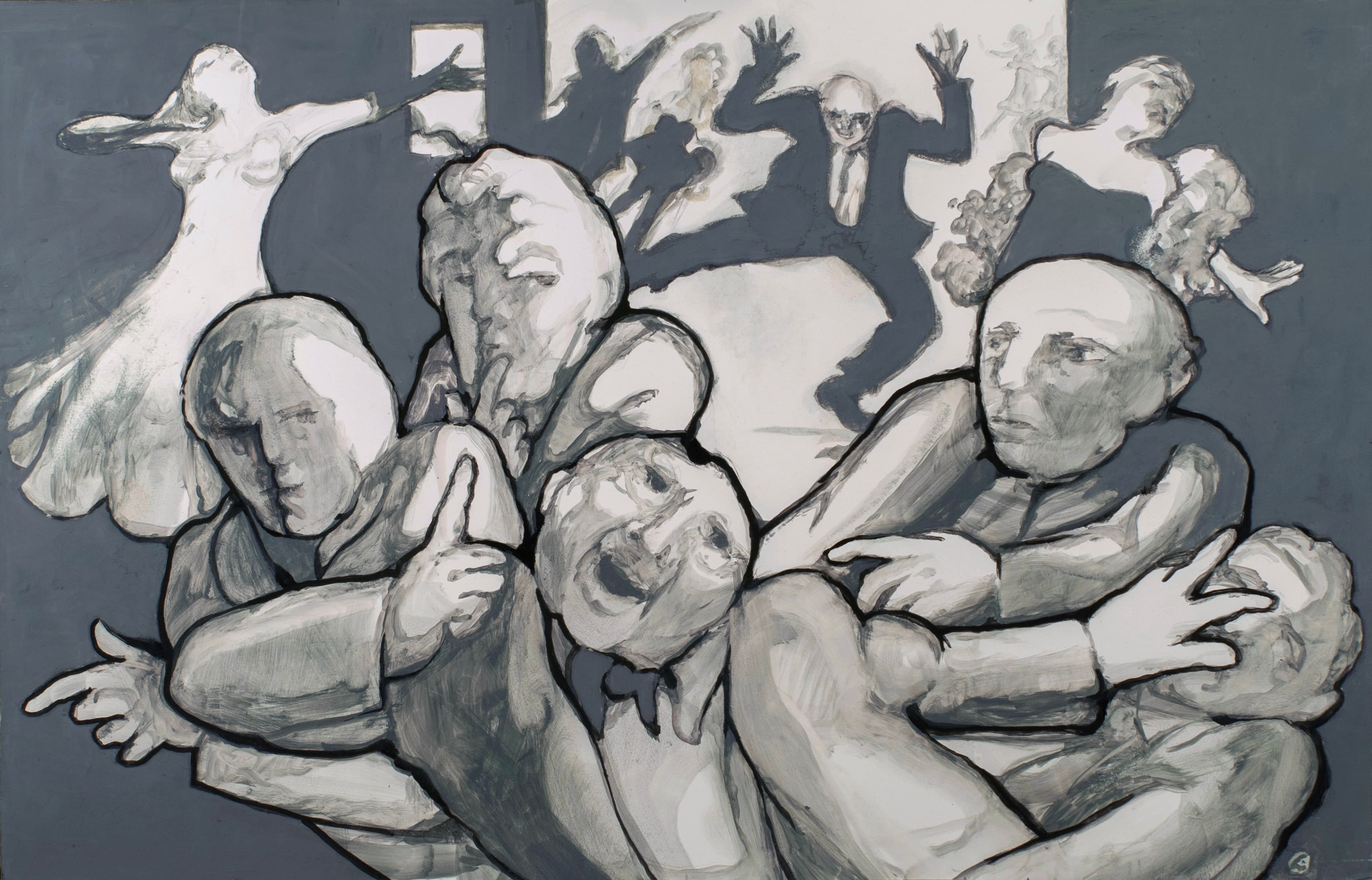 Art with the title "Study for Running Mad, Running Wild".