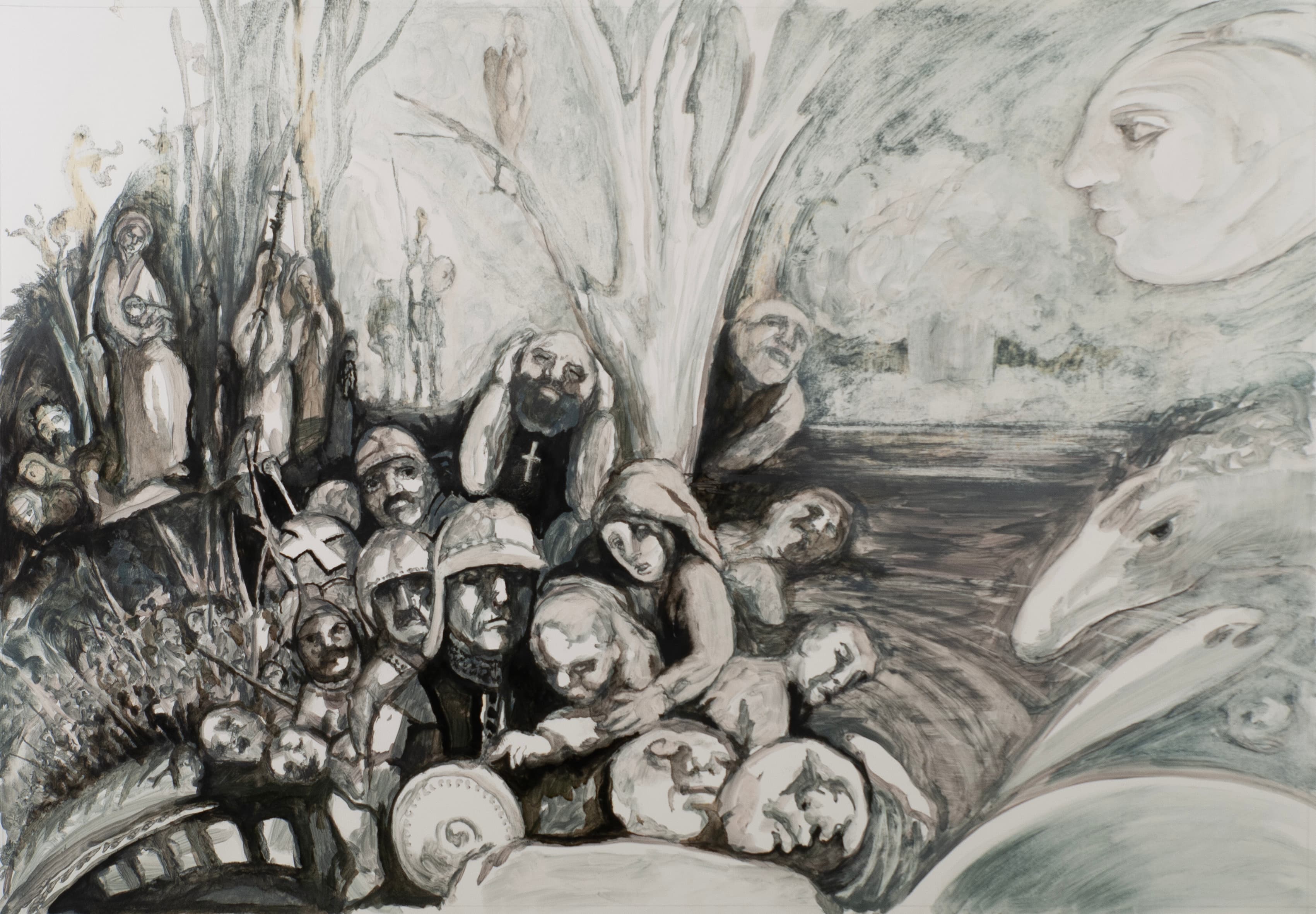 Art with the title "Study for Millennium".