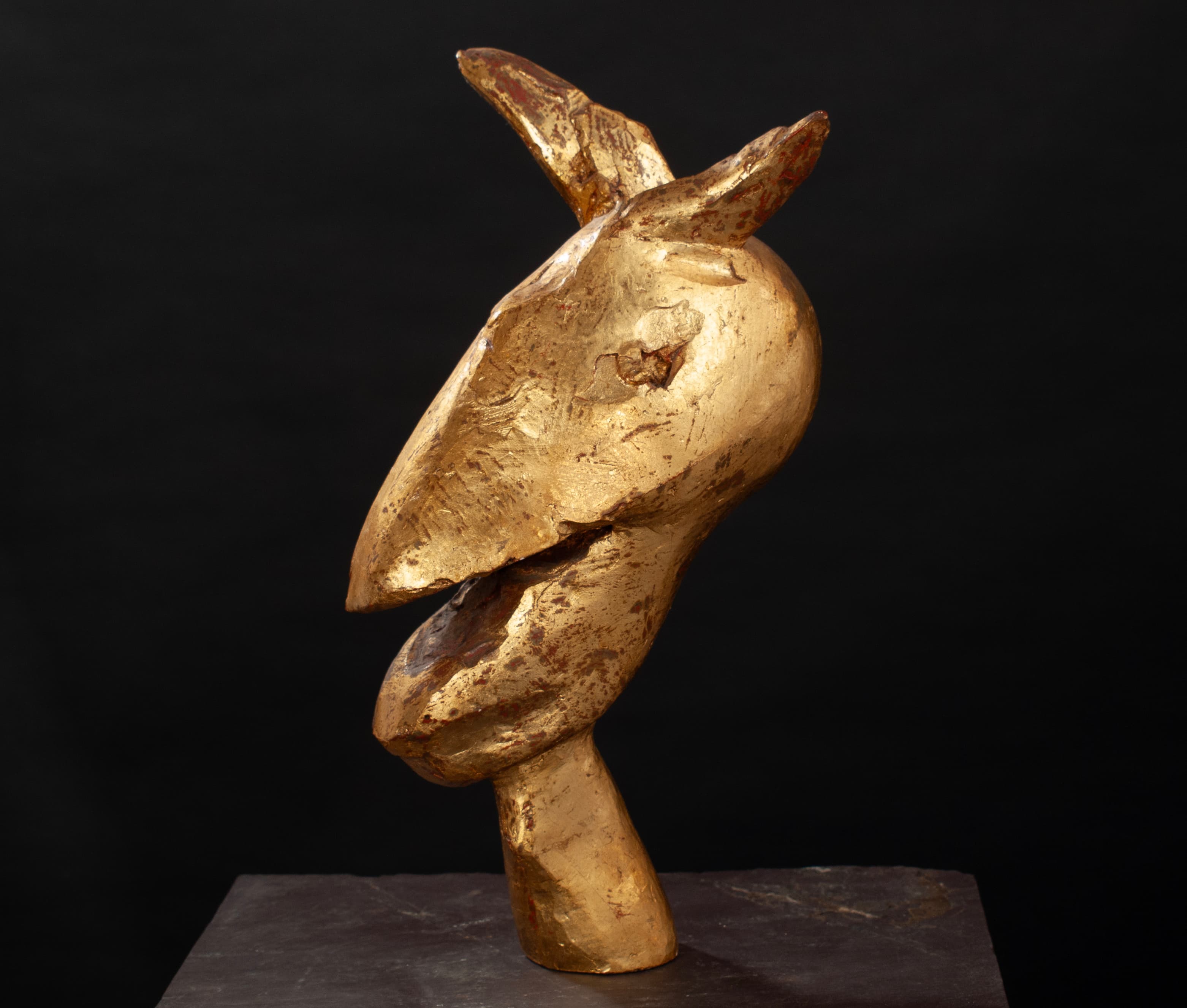Art with the title "Donkey Head".