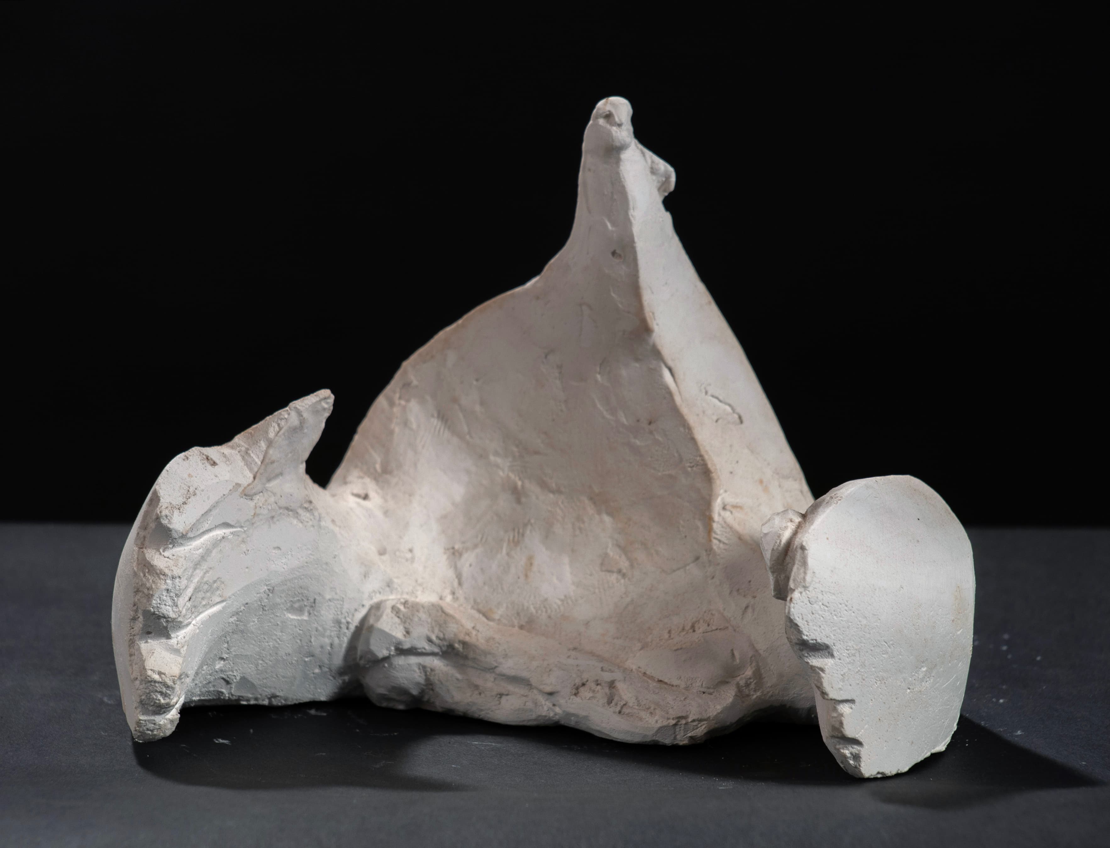 Art with the title "Figure with Large Hands".