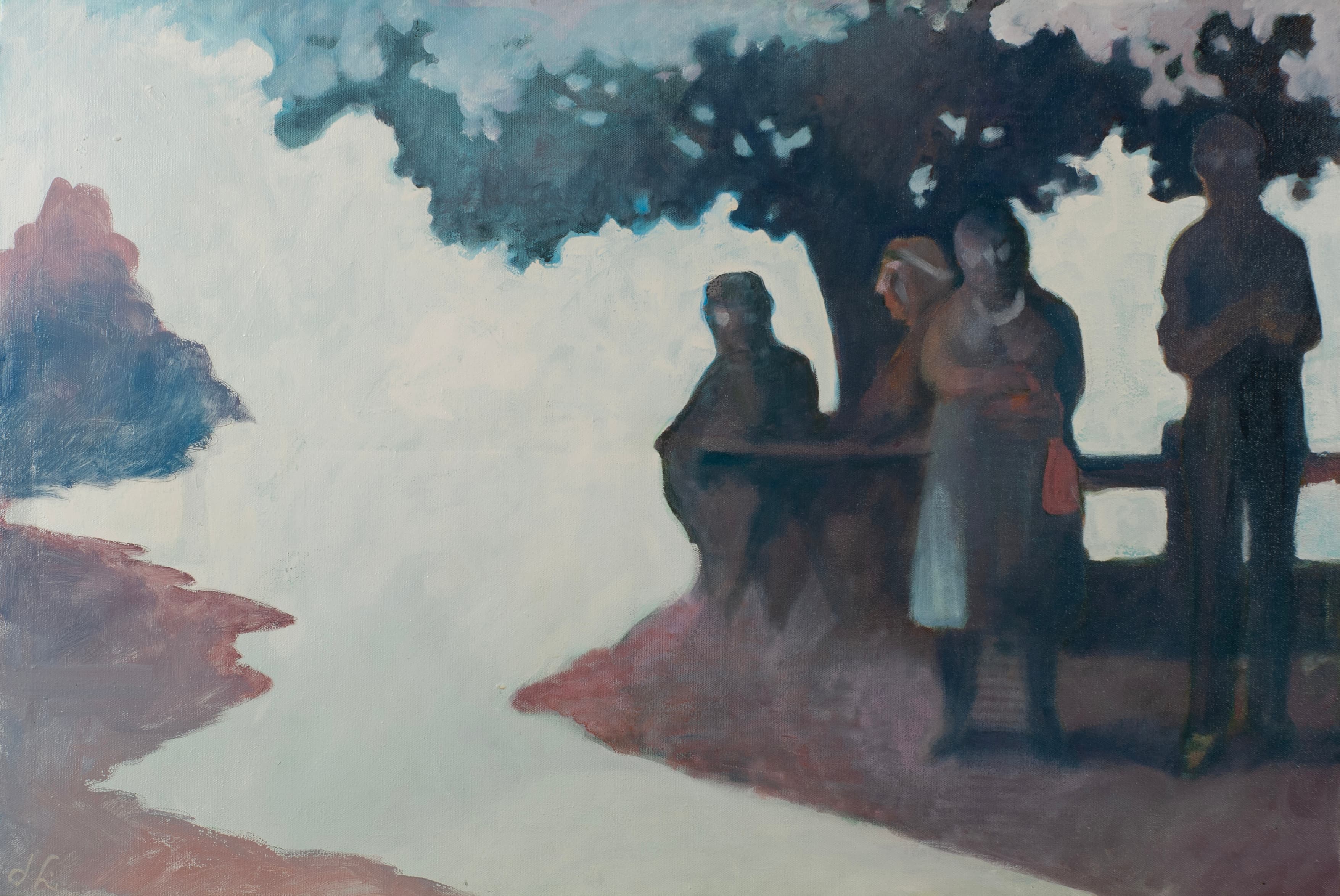 Art with the title "Picnic with No Horizon".