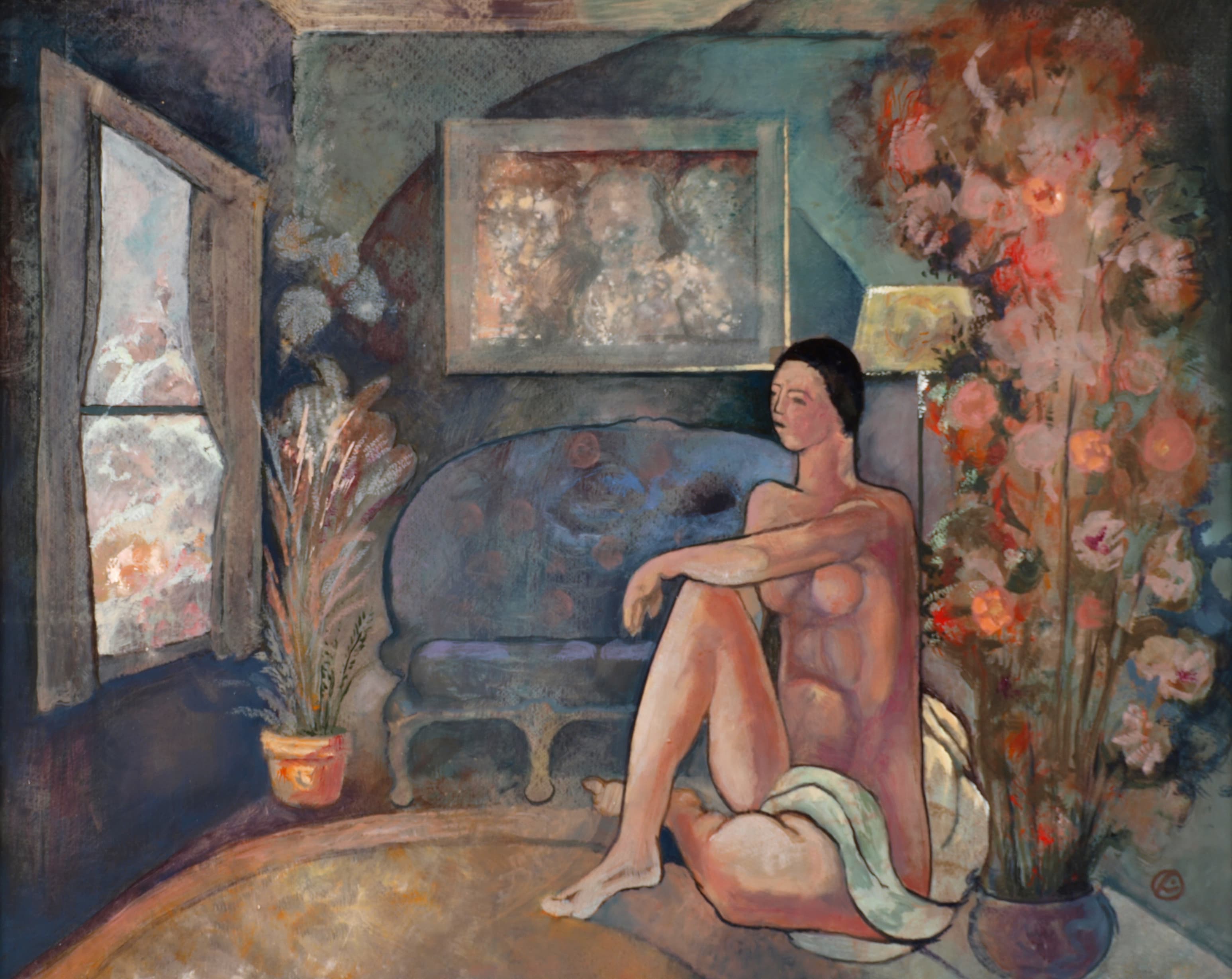 Art with the title "Matisse Figure in Room".