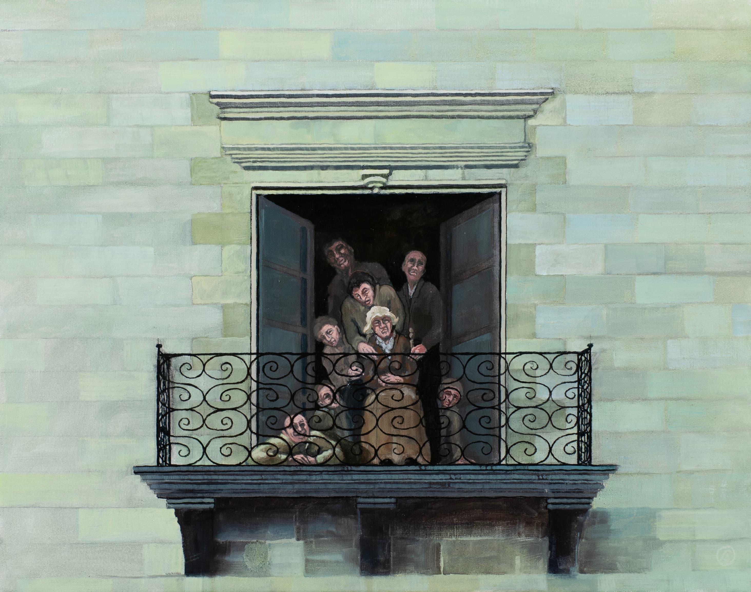 Art with the title "The Balcony".
