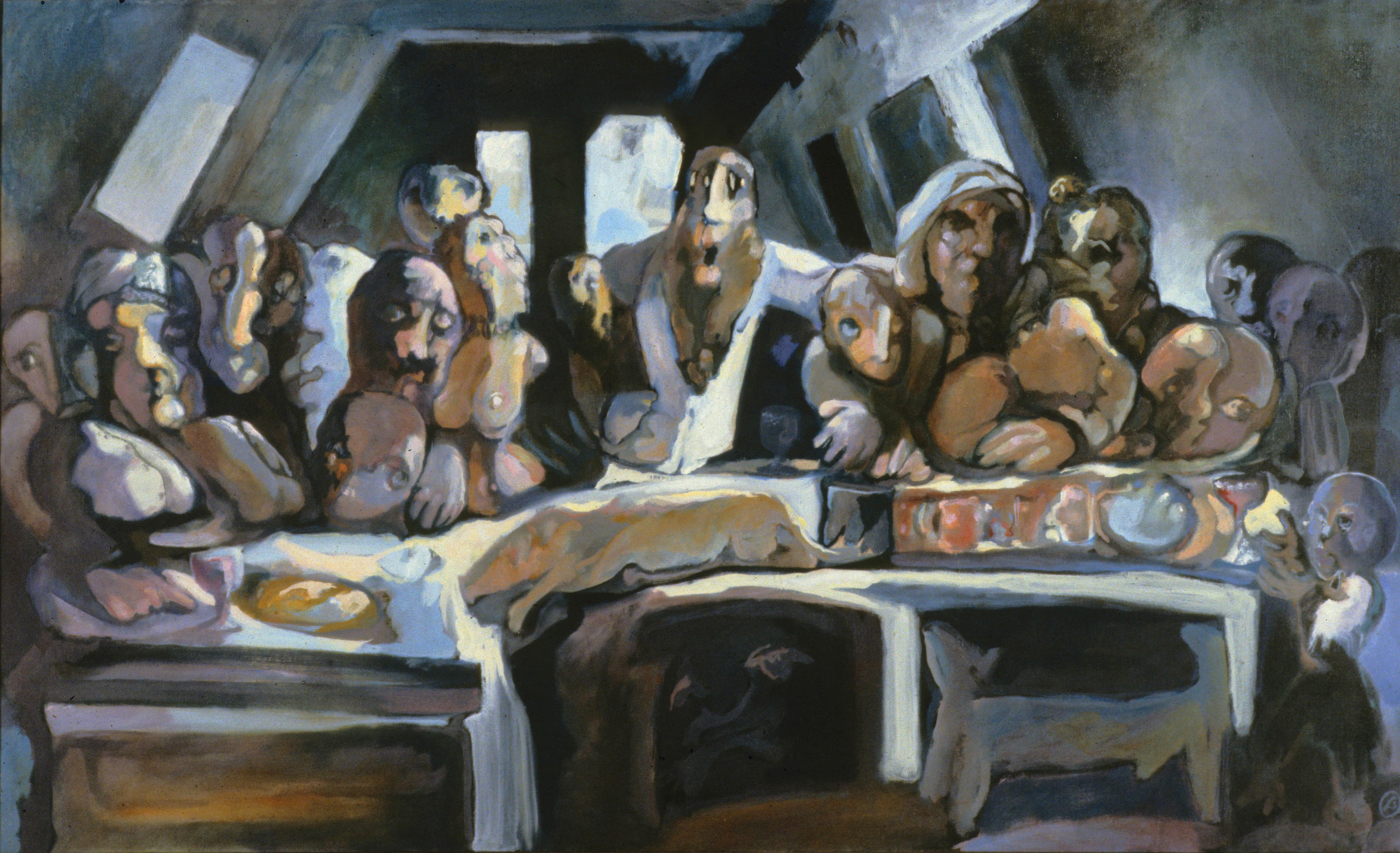 Art with the title "Last Supper, Long Table".