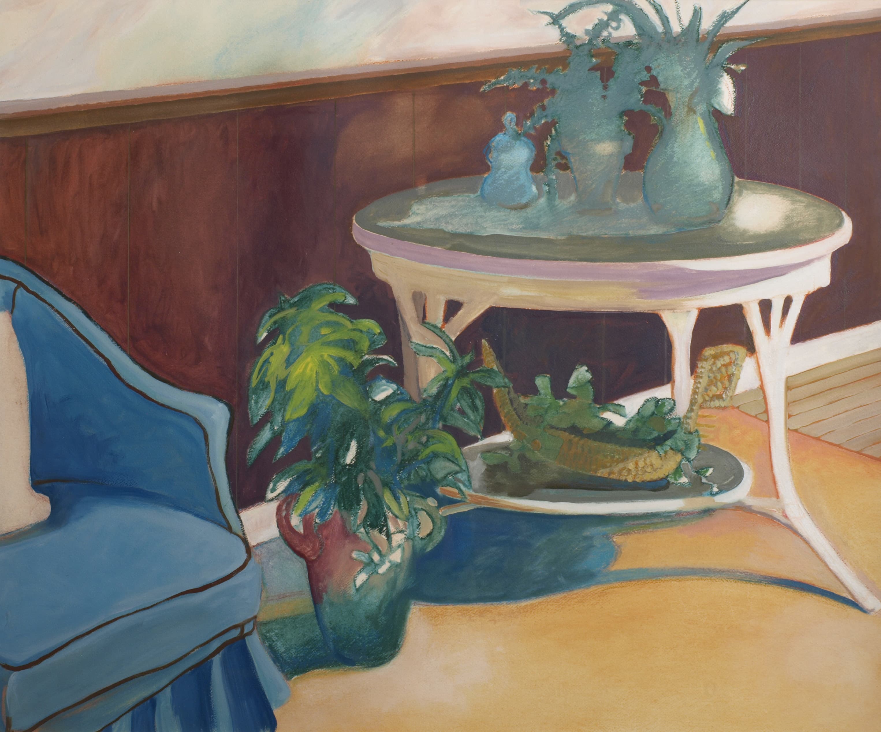 Art with the title "Side Table with Plants".