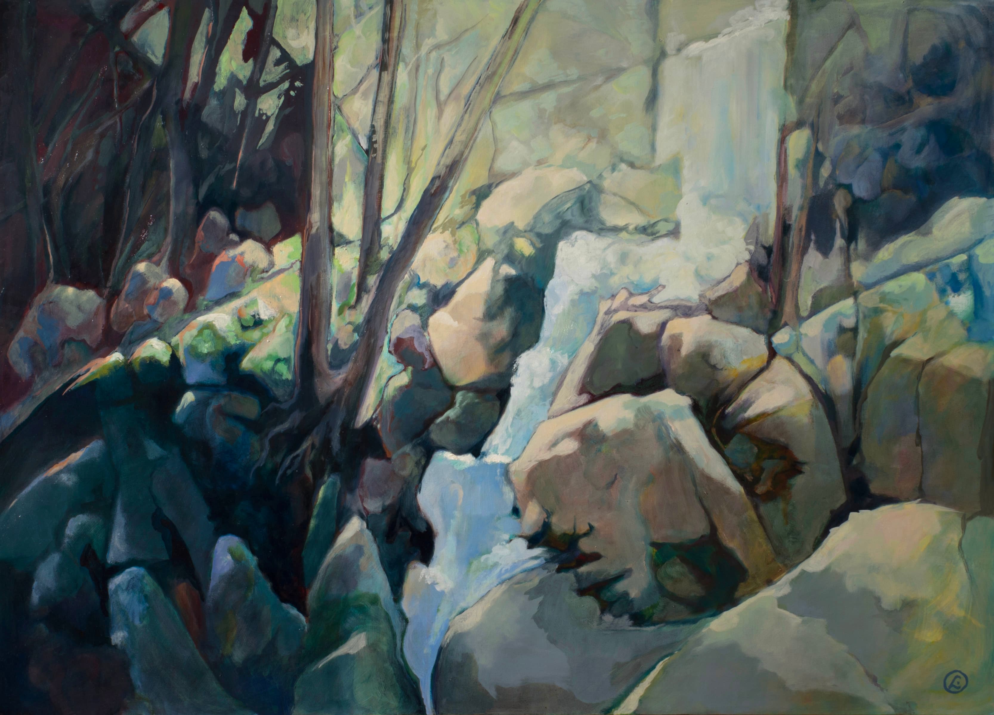 Art with the title "Baxter Falls".