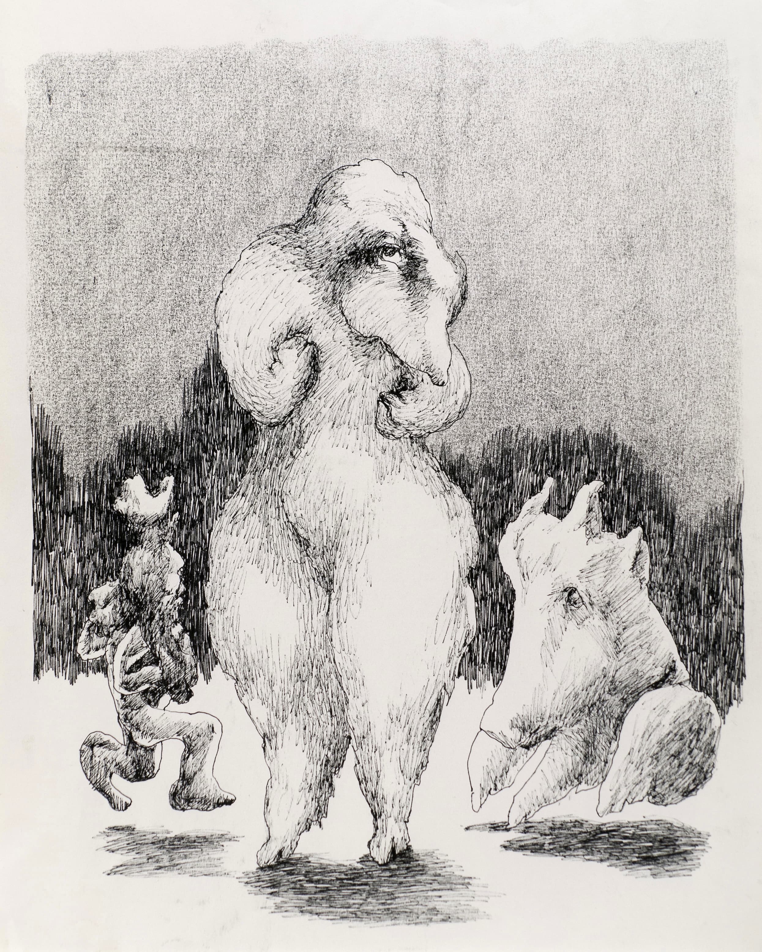 Art with the title "Three Figures".