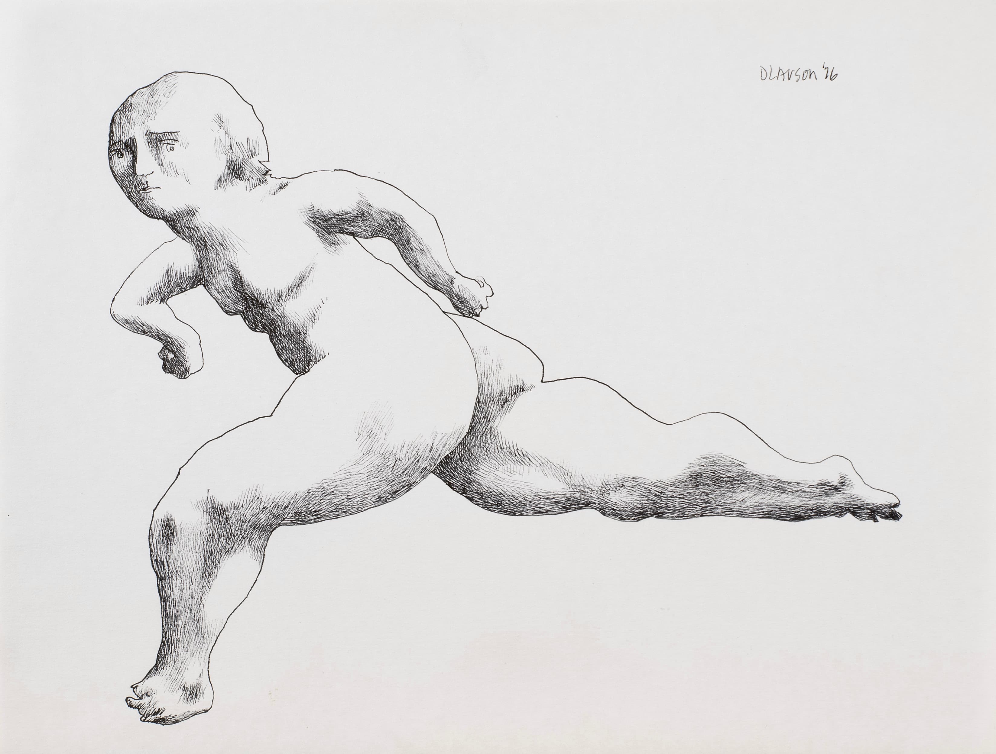 Art with the title "Woman Running".