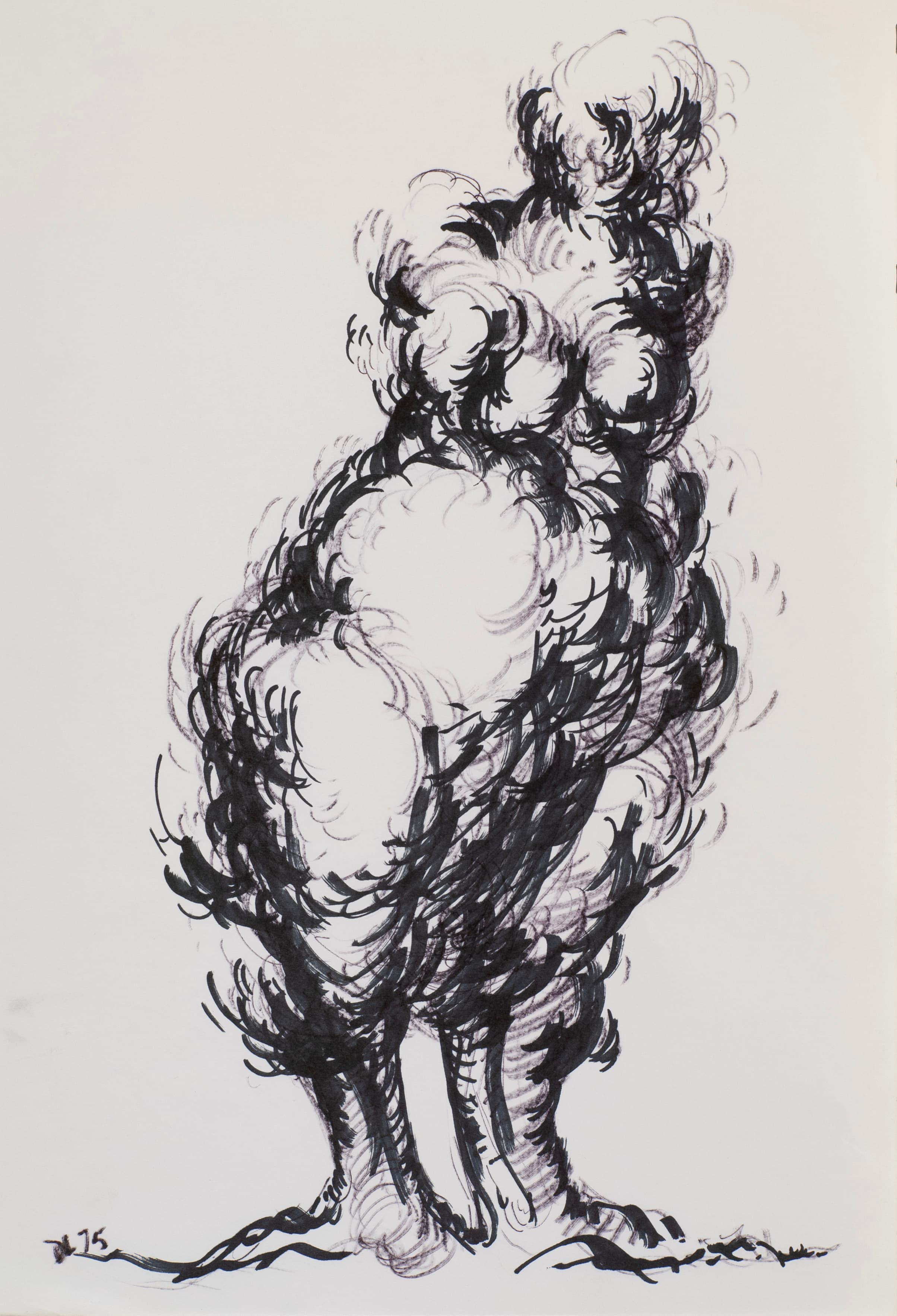 Art with the title "Chicken Figure".