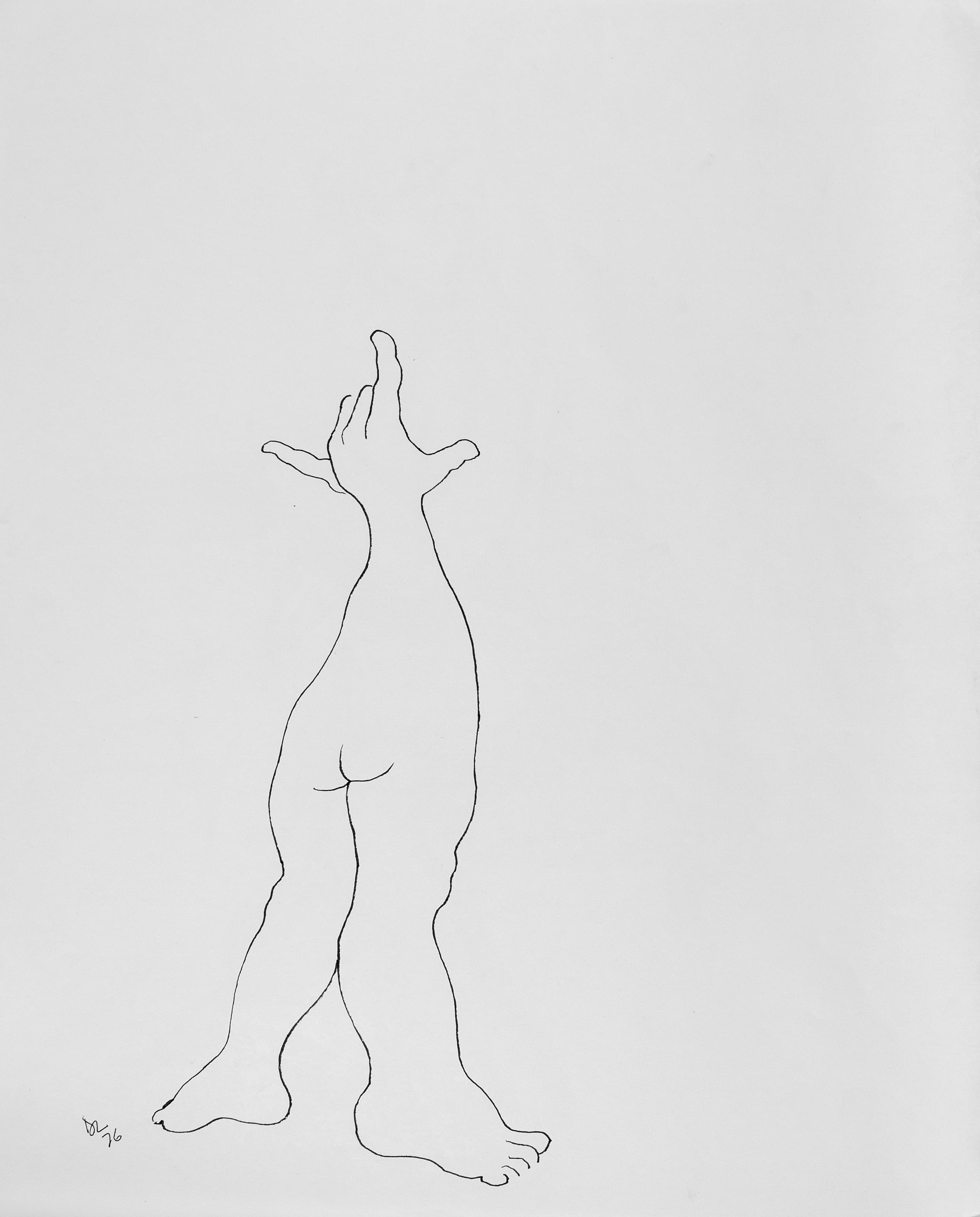 Art with the title "Figure with Hand Head".