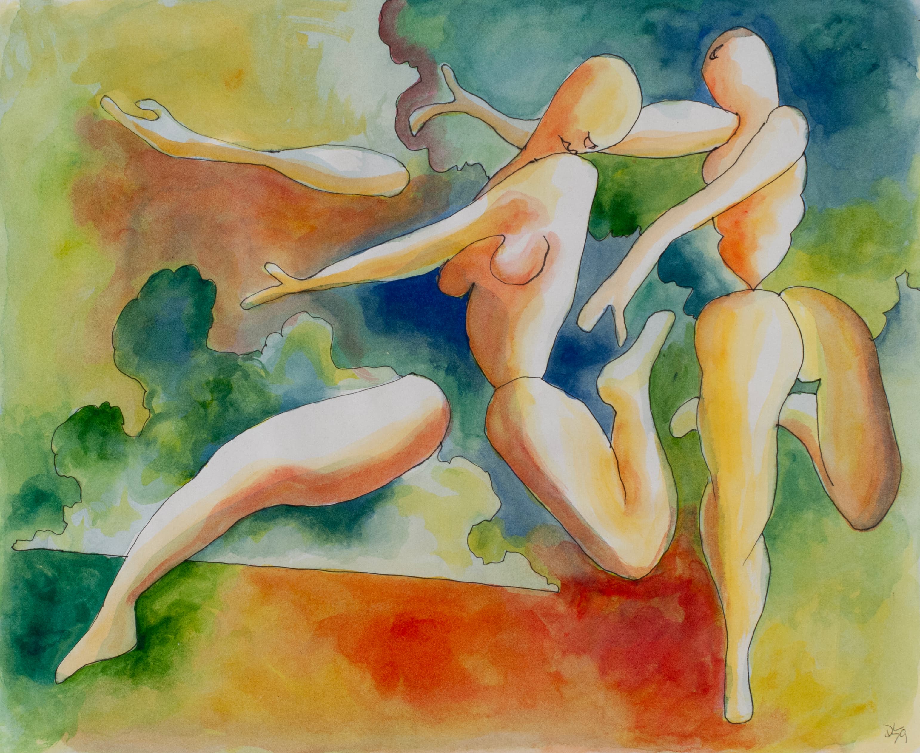 Art with the title "Two Mutations Dancing".