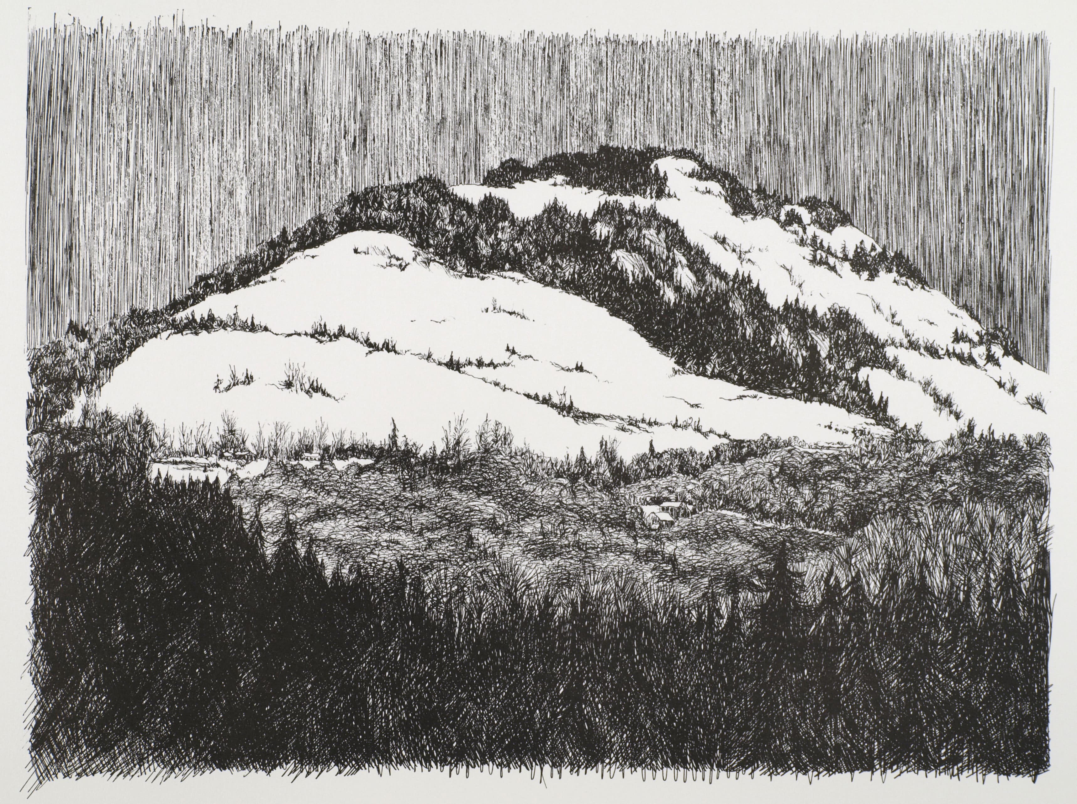 Art with the title "Blue Hill".