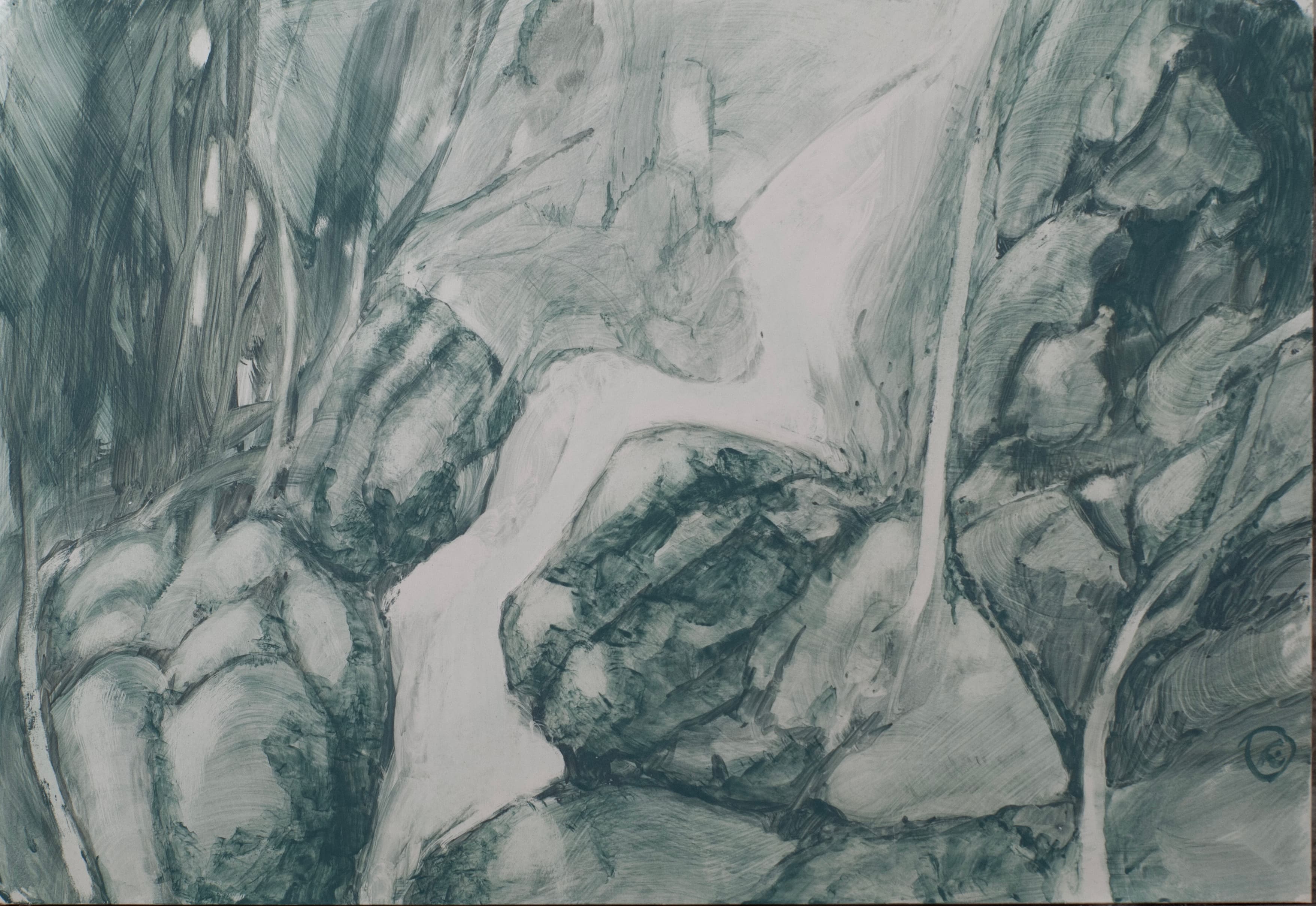 Art with the title "Study II for Baxter Falls".