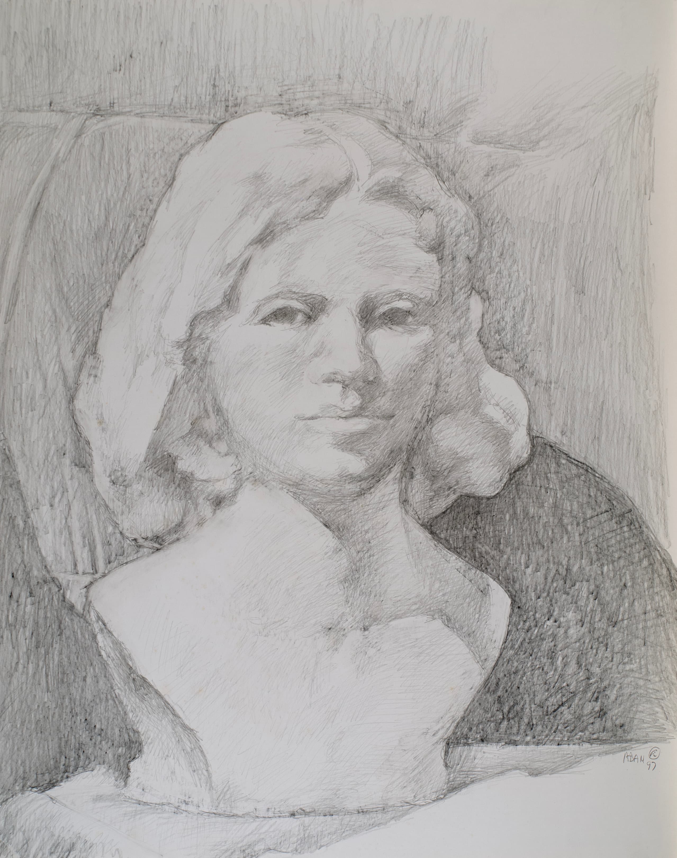 Art with the title "Adam Bust".