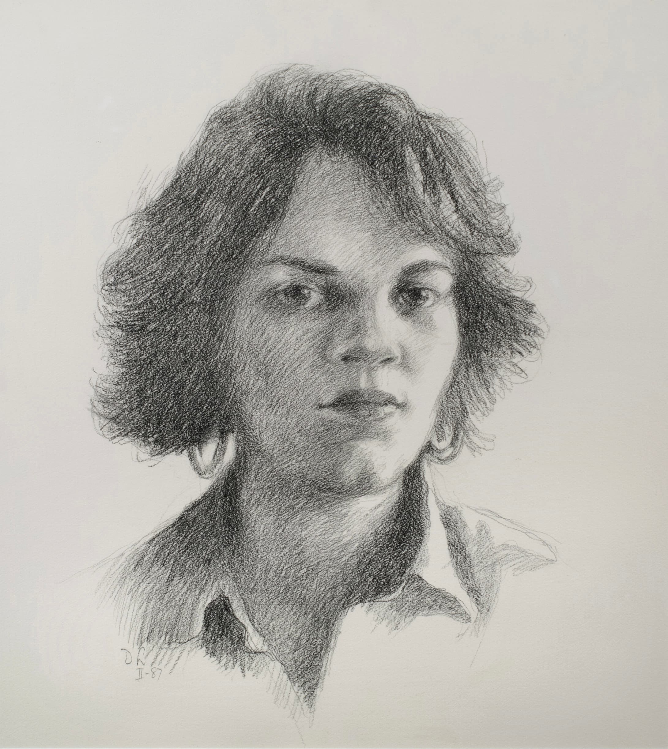 Art with the title "Portrait of a Young Lady".