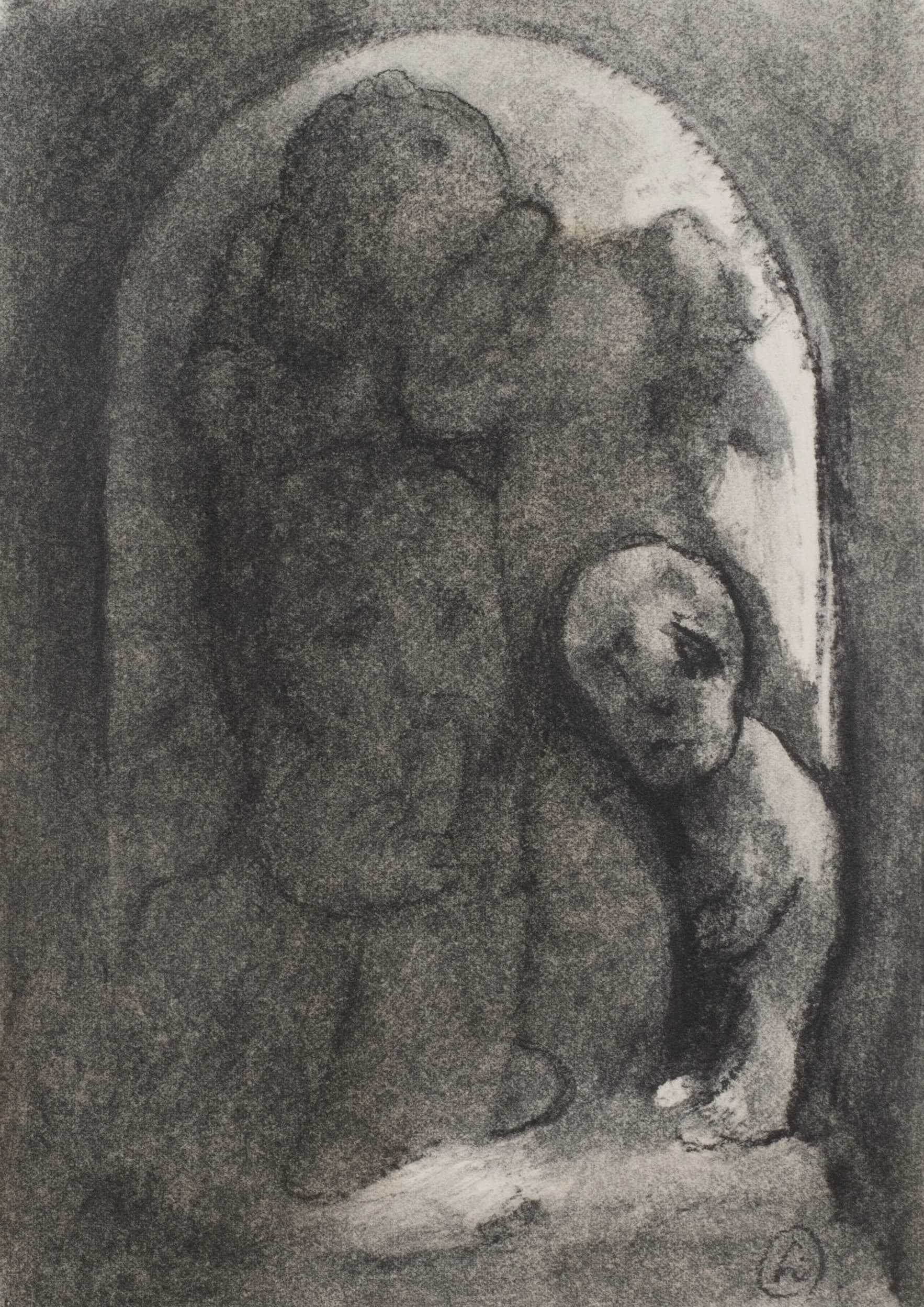 Art with the title "Figures in Archway".