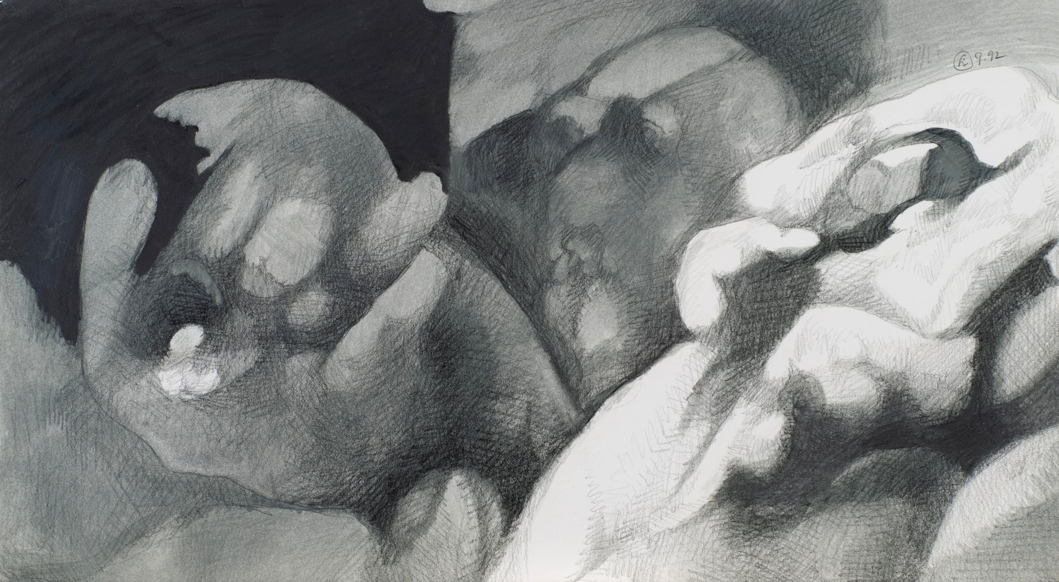 Art with the title "Three Heads".