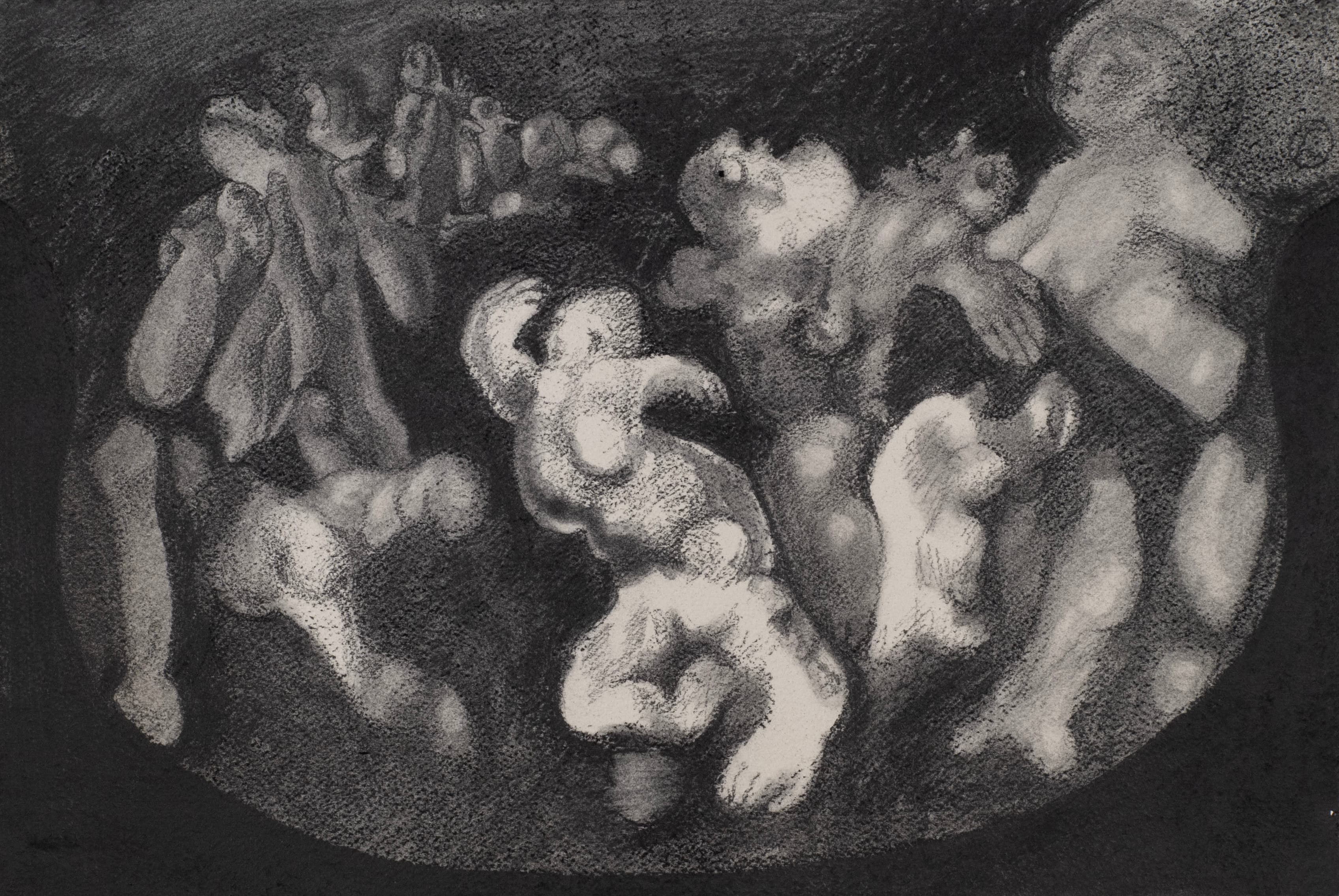 Art with the title "Figures Frolicking".