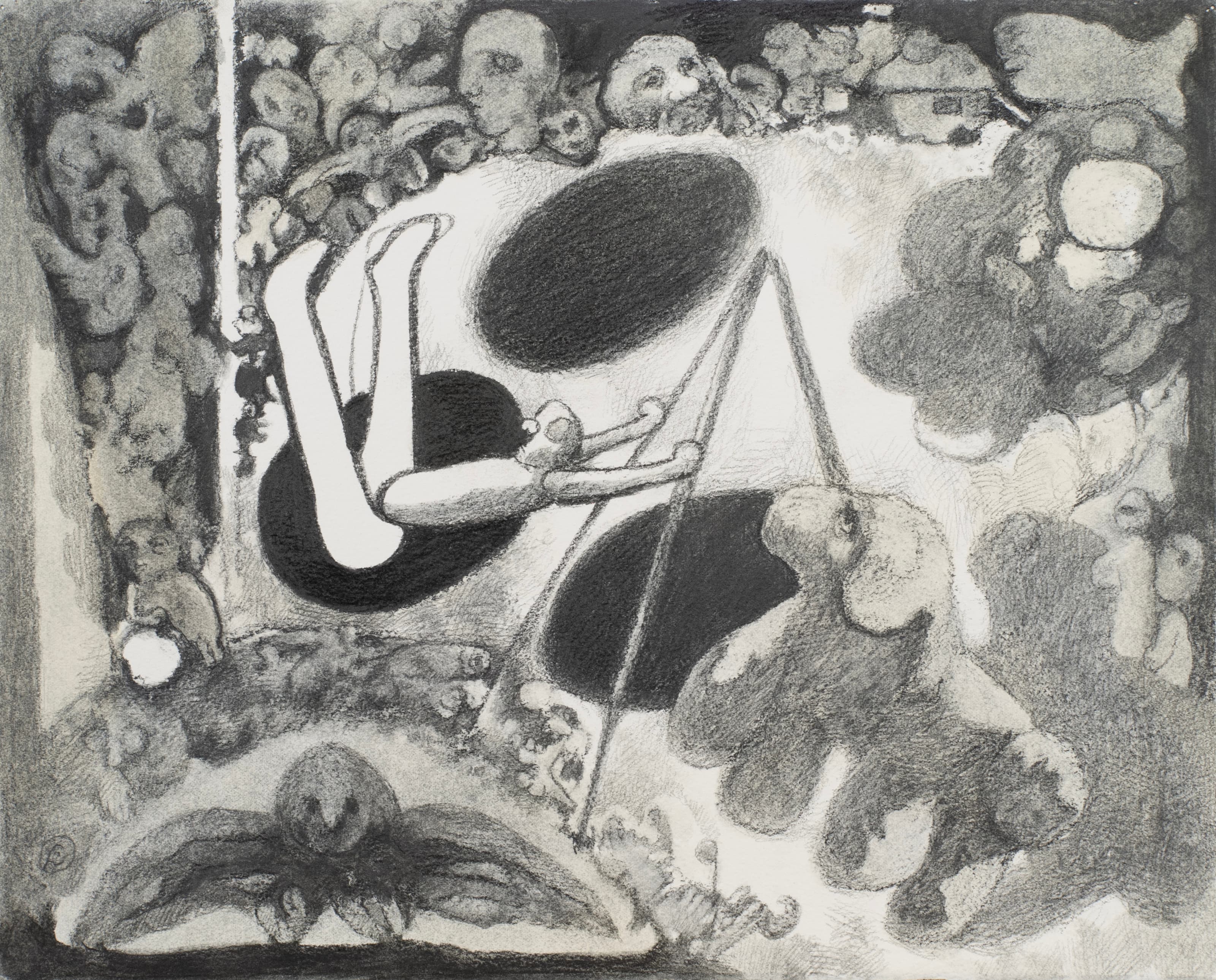 Art with the title "Study for Trapeez".