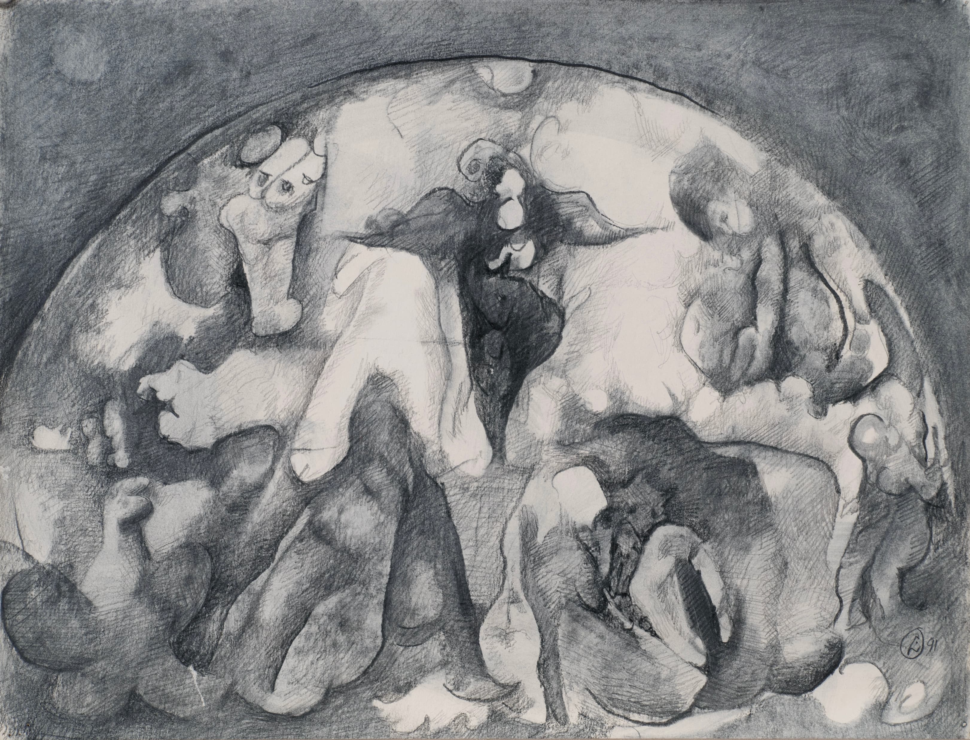 Art with the title "Arch with Multitude II".