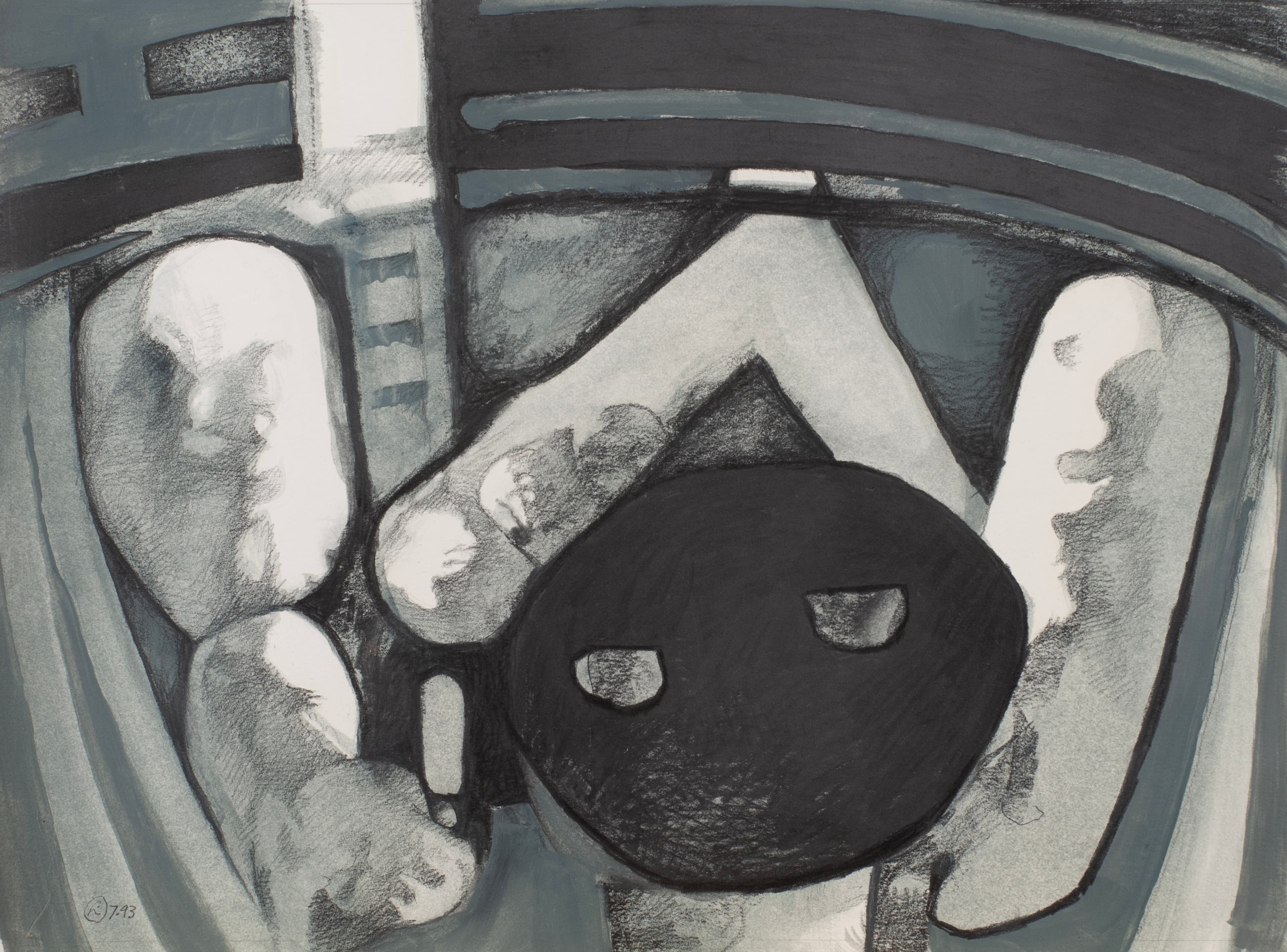 Art with the title "Strange Composition".