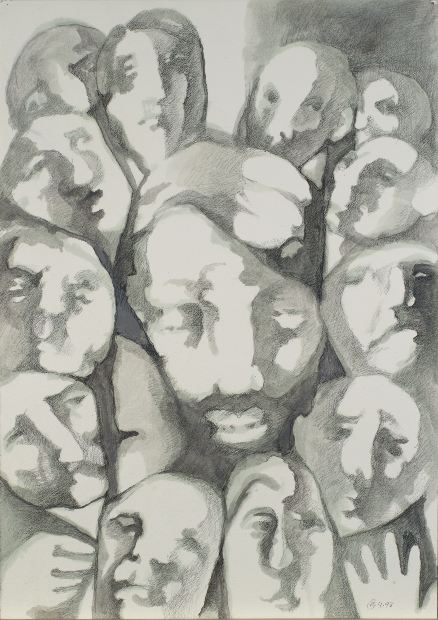 Art with the title "Last Supper Circle of Followers".