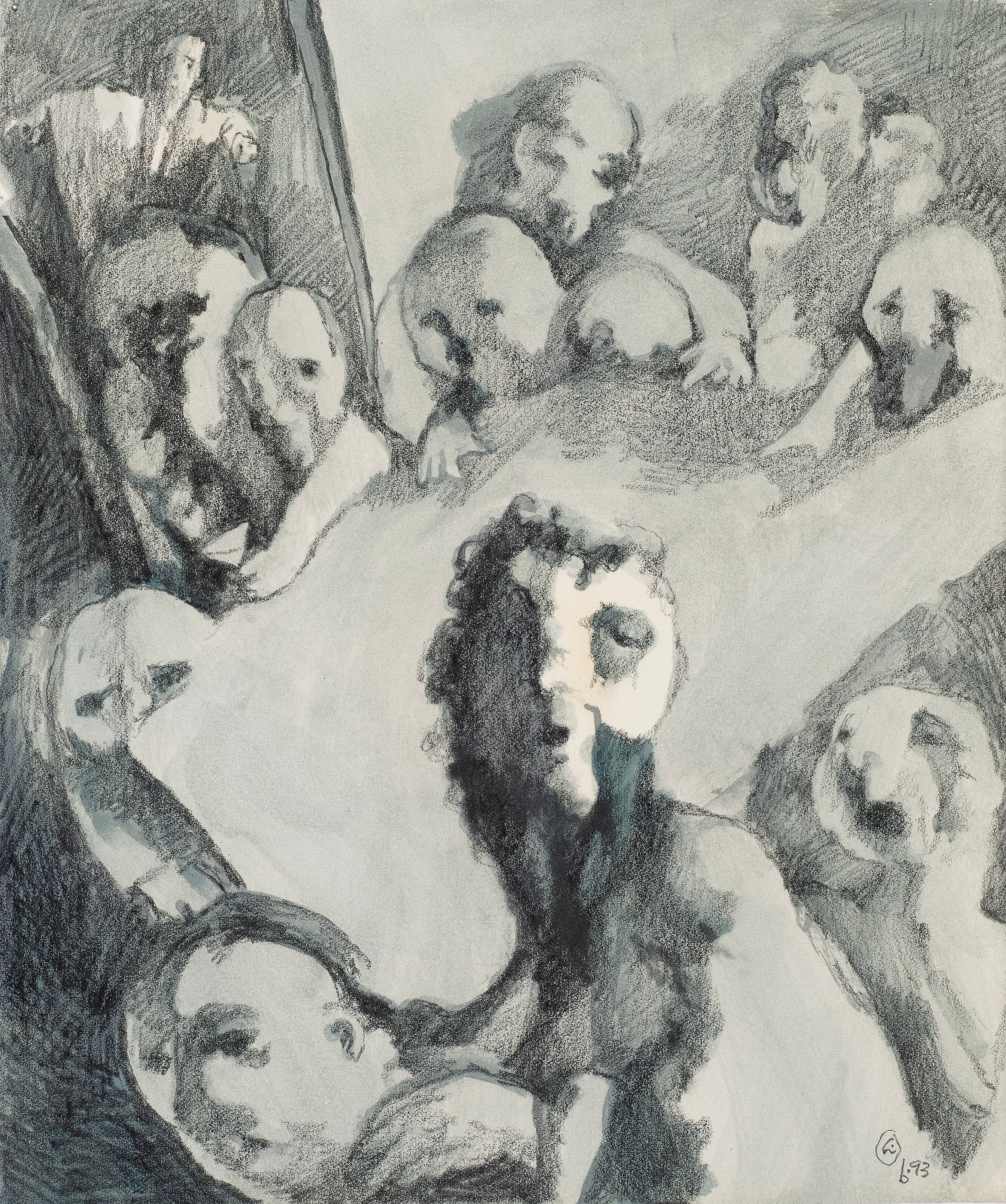 Art with the title "Last Supper Study 9".