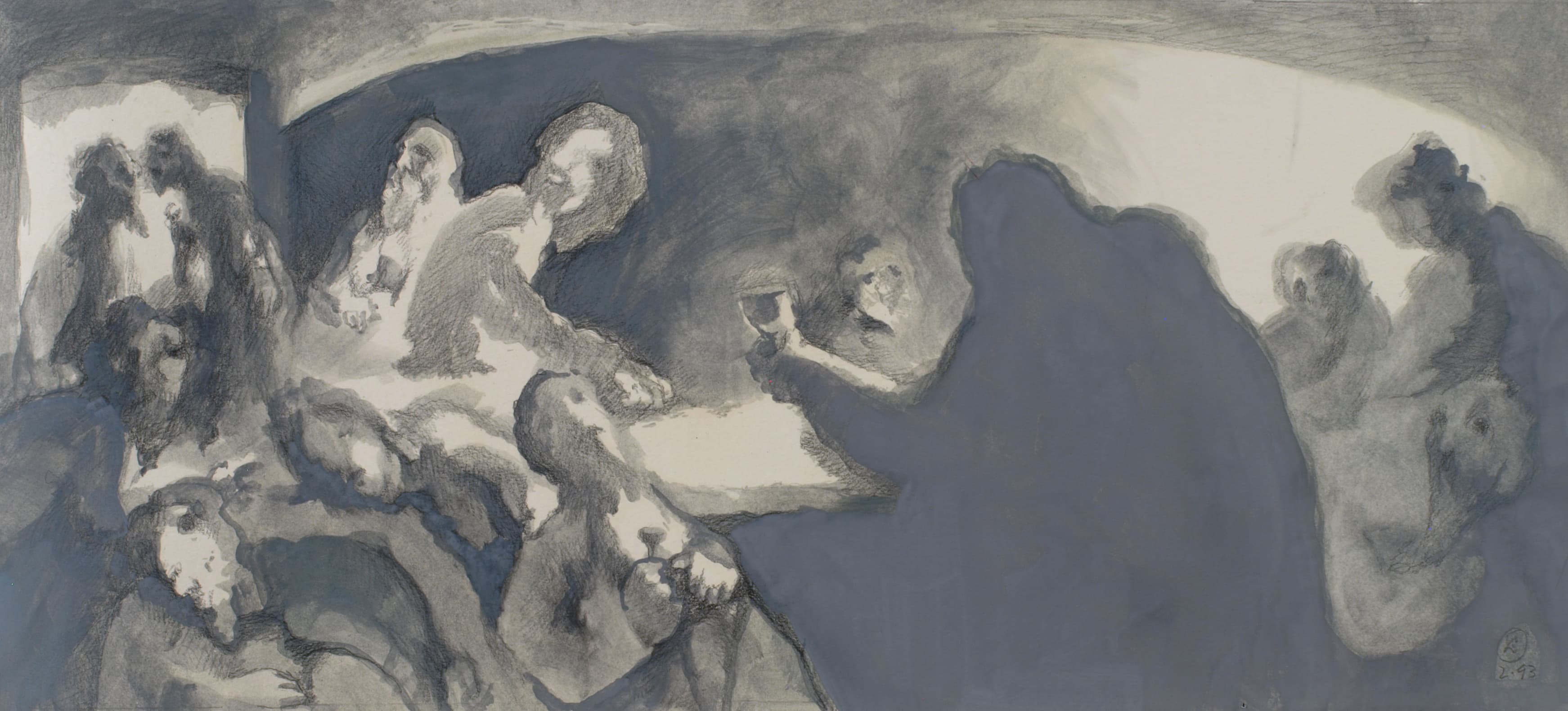 Art with the title "Last Supper Study 12".