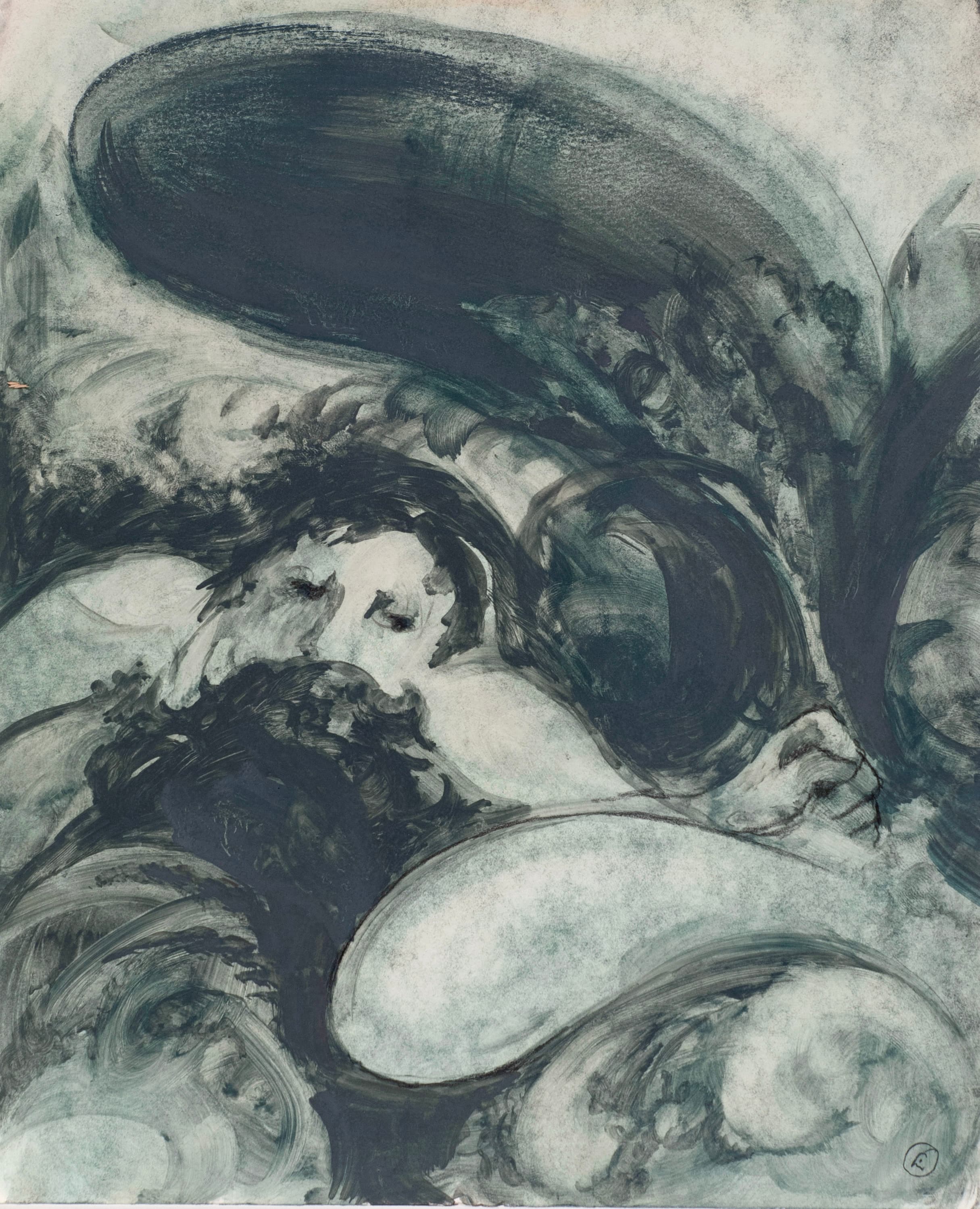 Art with the title "Sailor in the Waves I".