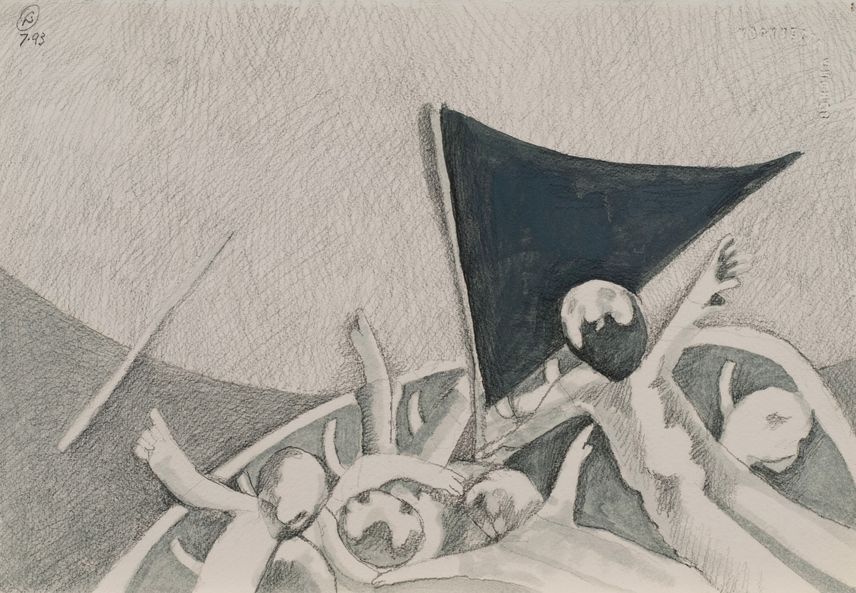 Art with the title "Moby Dick Sketch 6 - Black Flag".