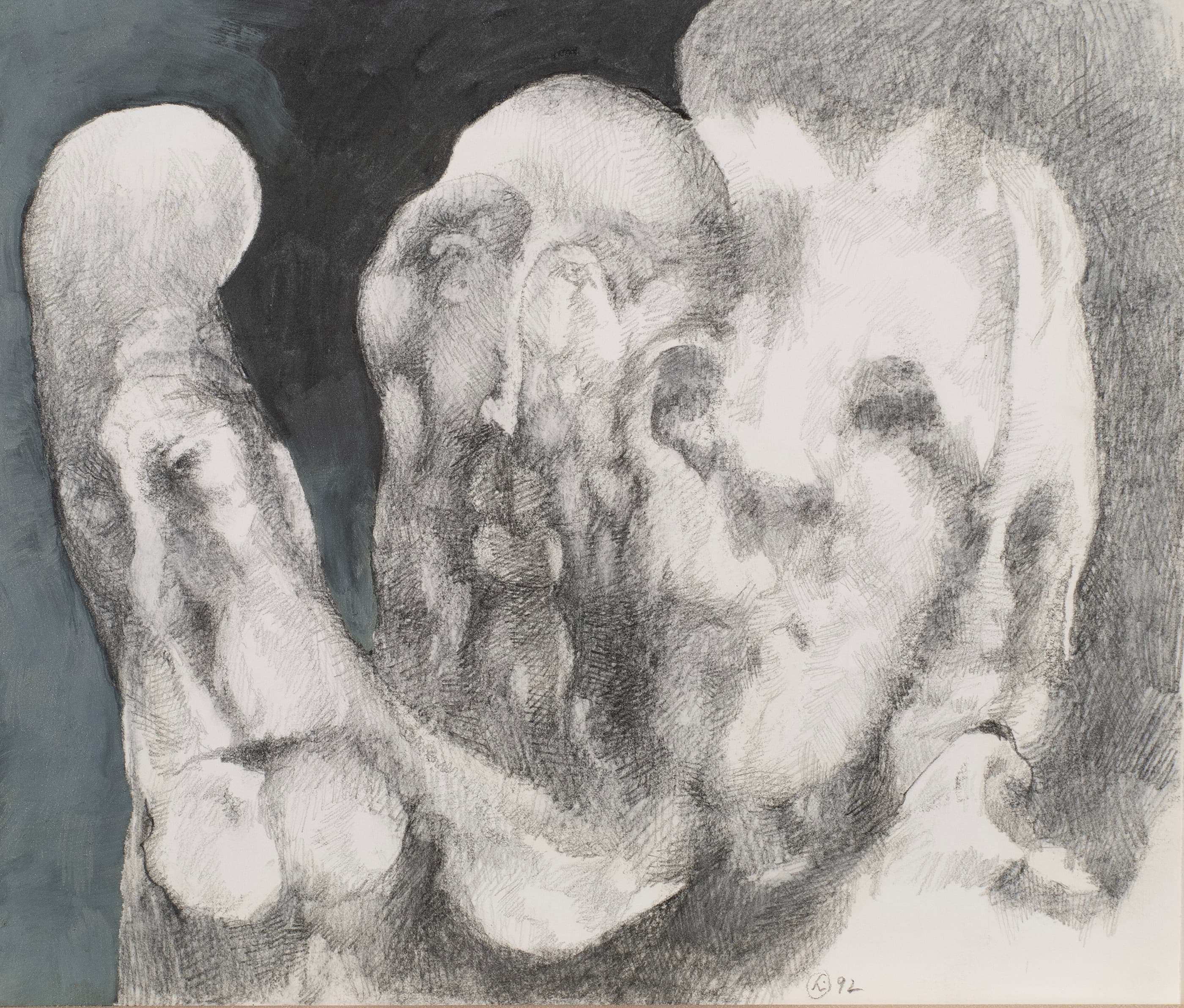 Art with the title "Multiple Faces Sketch 6".